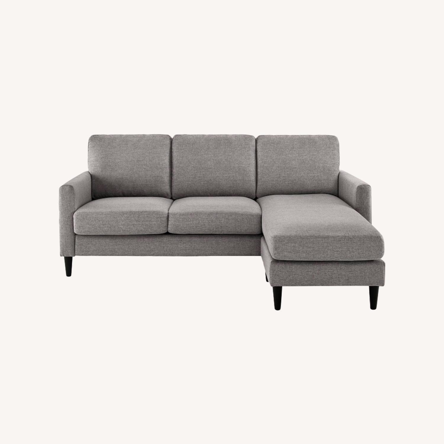 Verona Furniture Light Grey Sectional Sofa AptDeco
