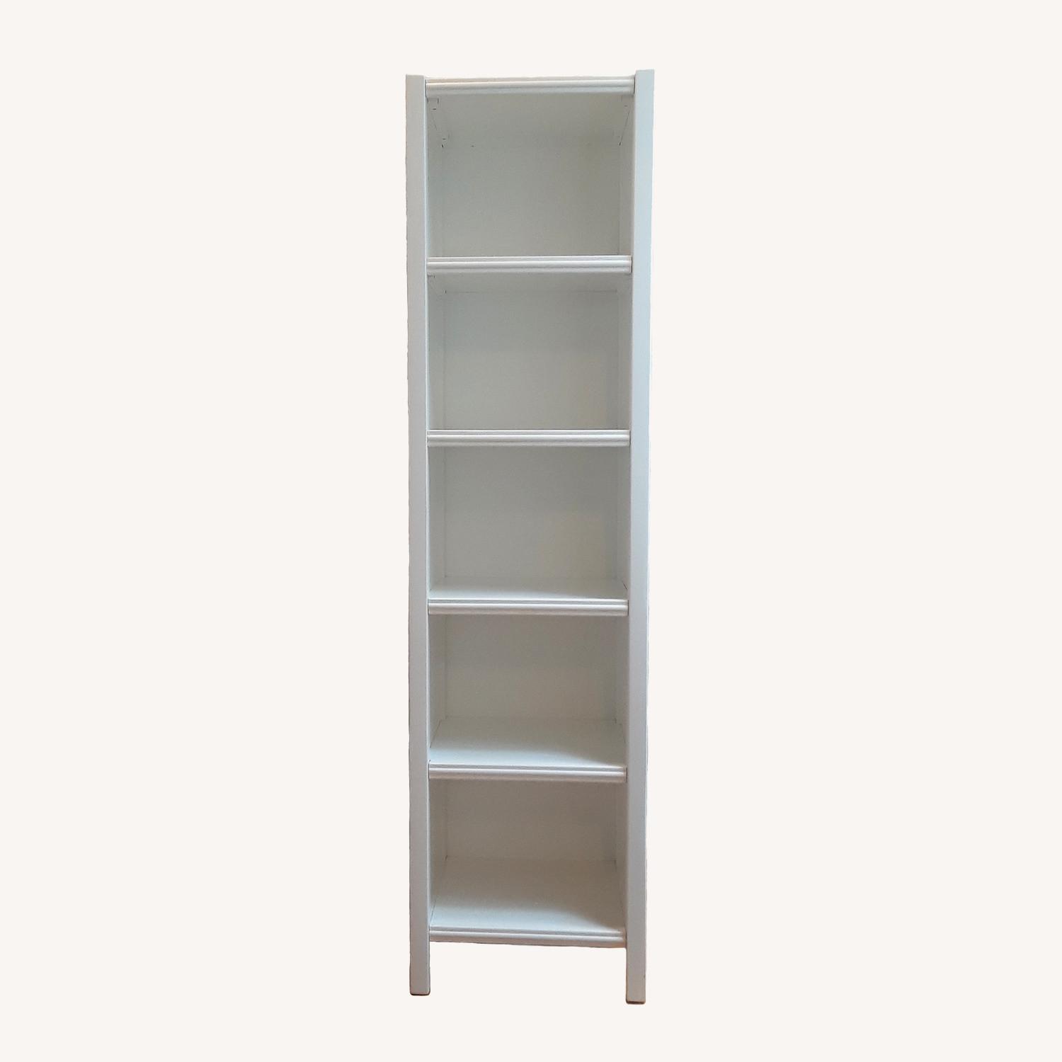 Land of Nod White 5 Cube Bookcase - image-0