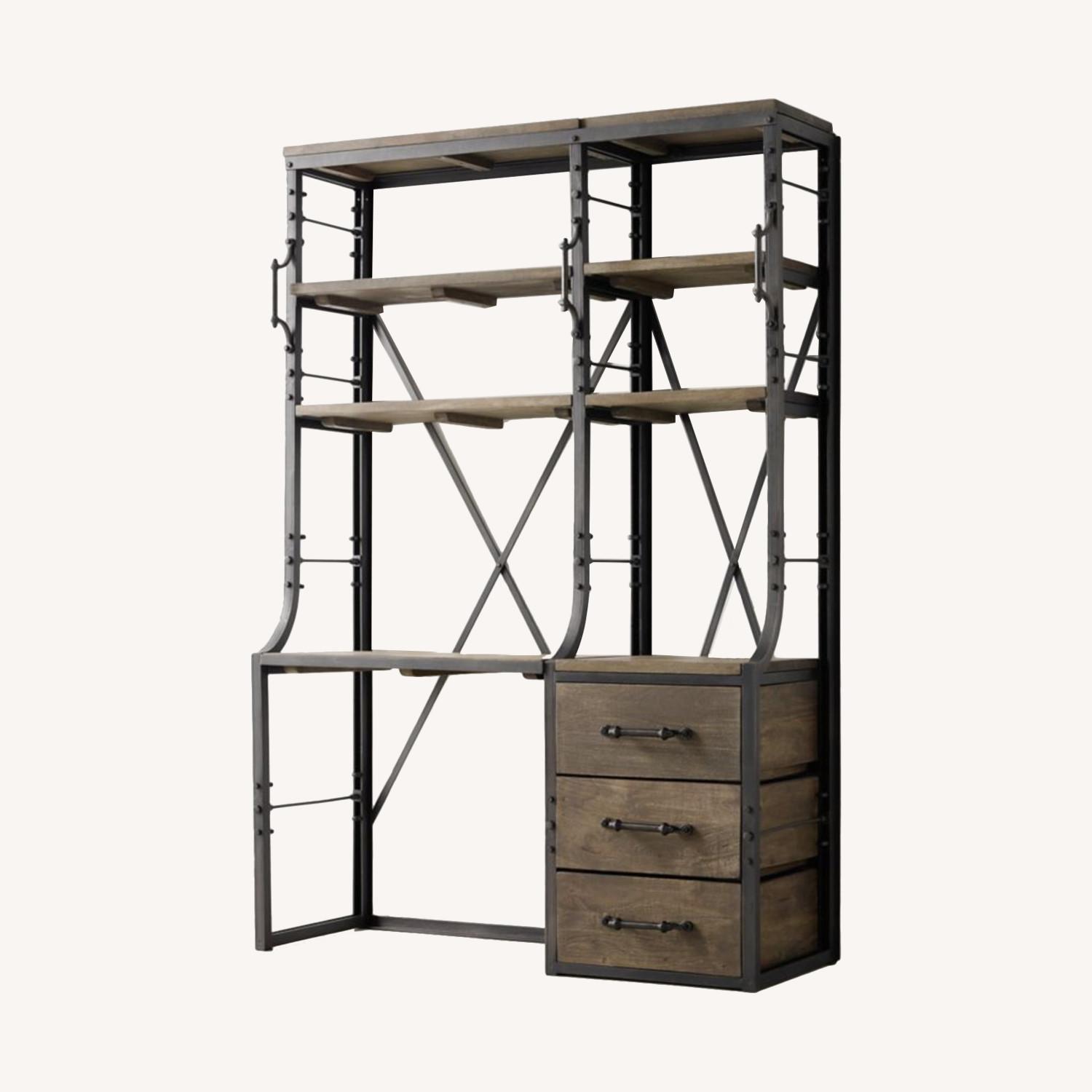 Restoration Hardware French Library Desk with Drawers AptDeco