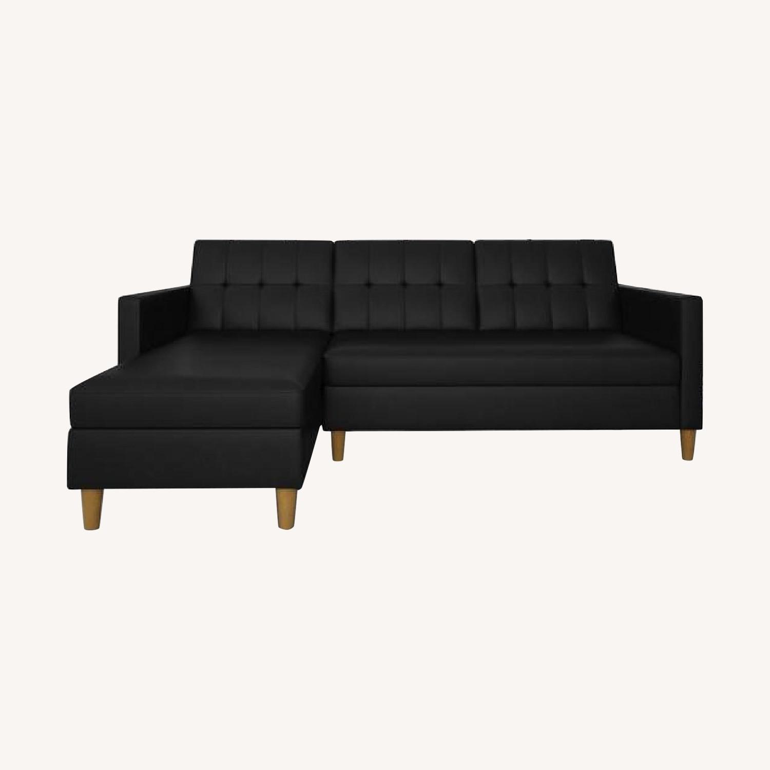 DHP Hartford Sectional Futon and Ottoman AptDeco