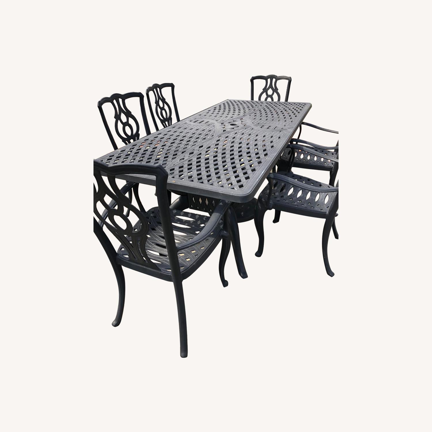 Cast Iron Patio Dining Set AptDeco