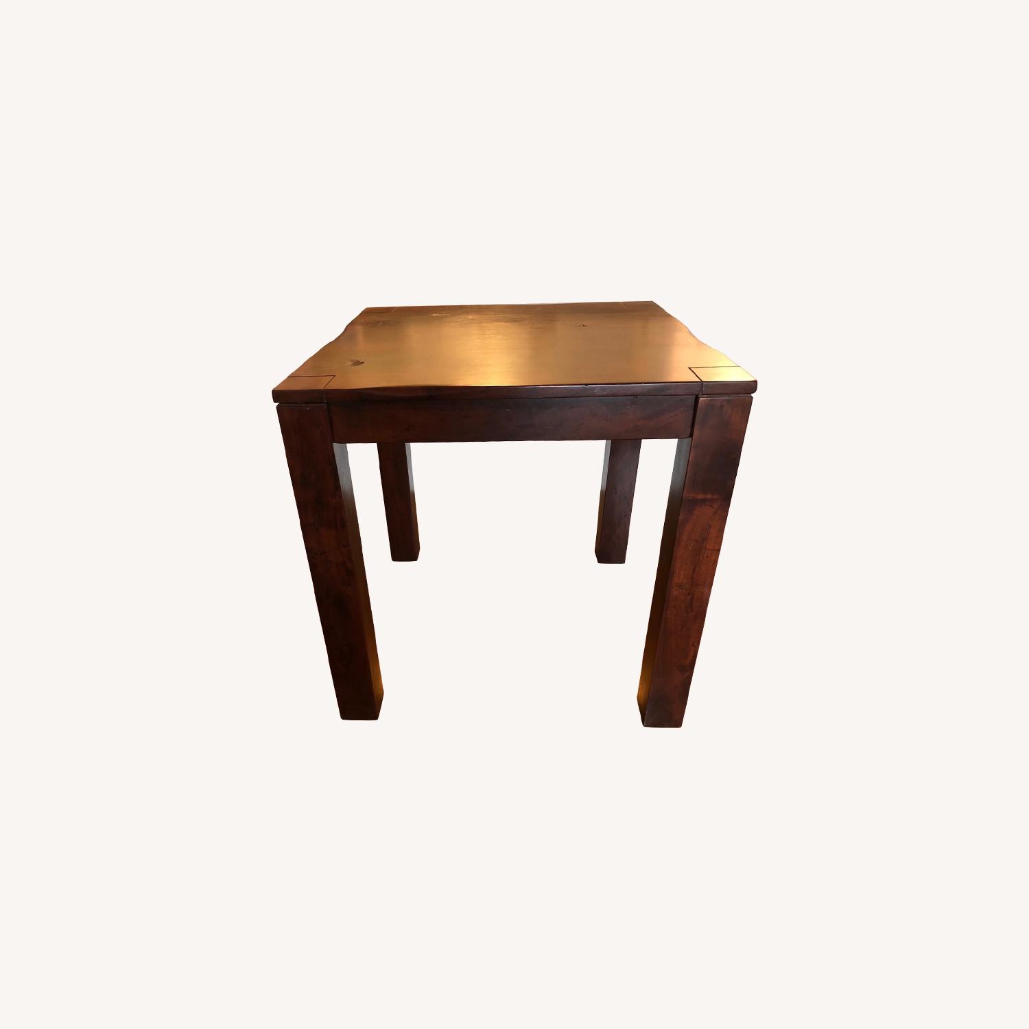 Rustic Wood Counter Height Dining Table - image-0