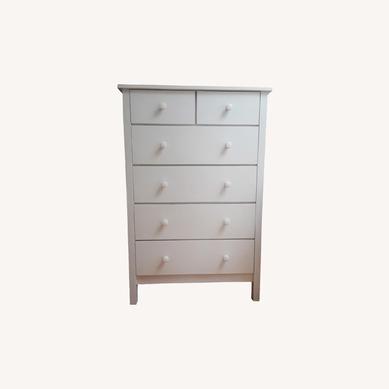 Crate&Barrel Land of Nod Kids White 6 Drawer Dresser - image-0