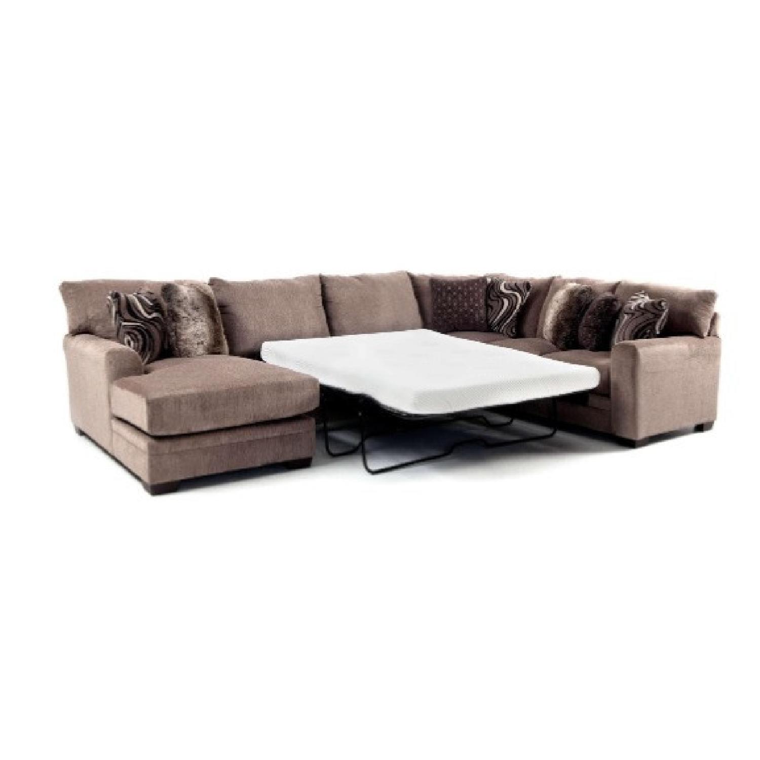 Bob's Discount 4 Piece Sectional Sleeper Sofa AptDeco