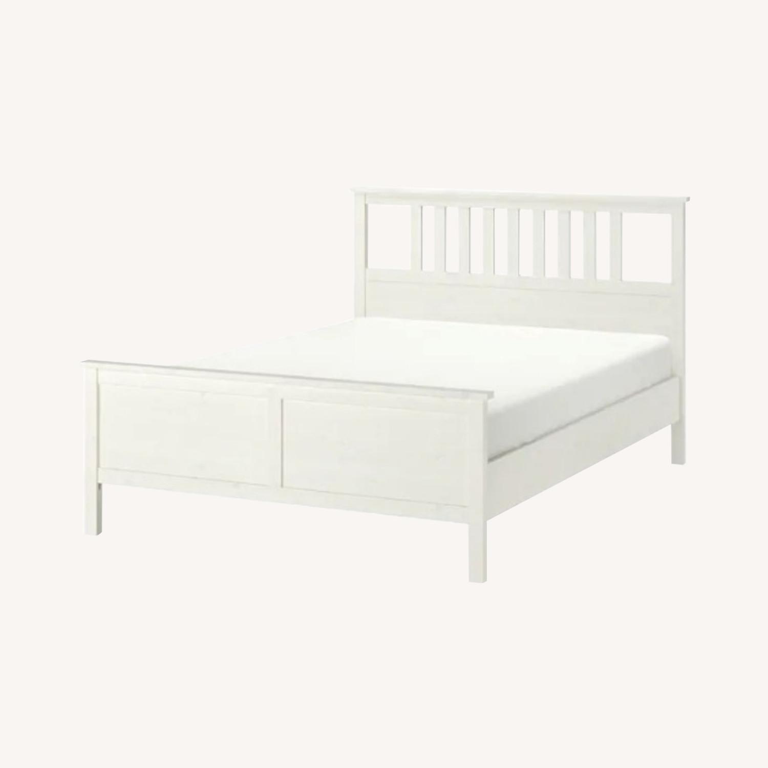 IKEA White Full Bed Frame - image-0