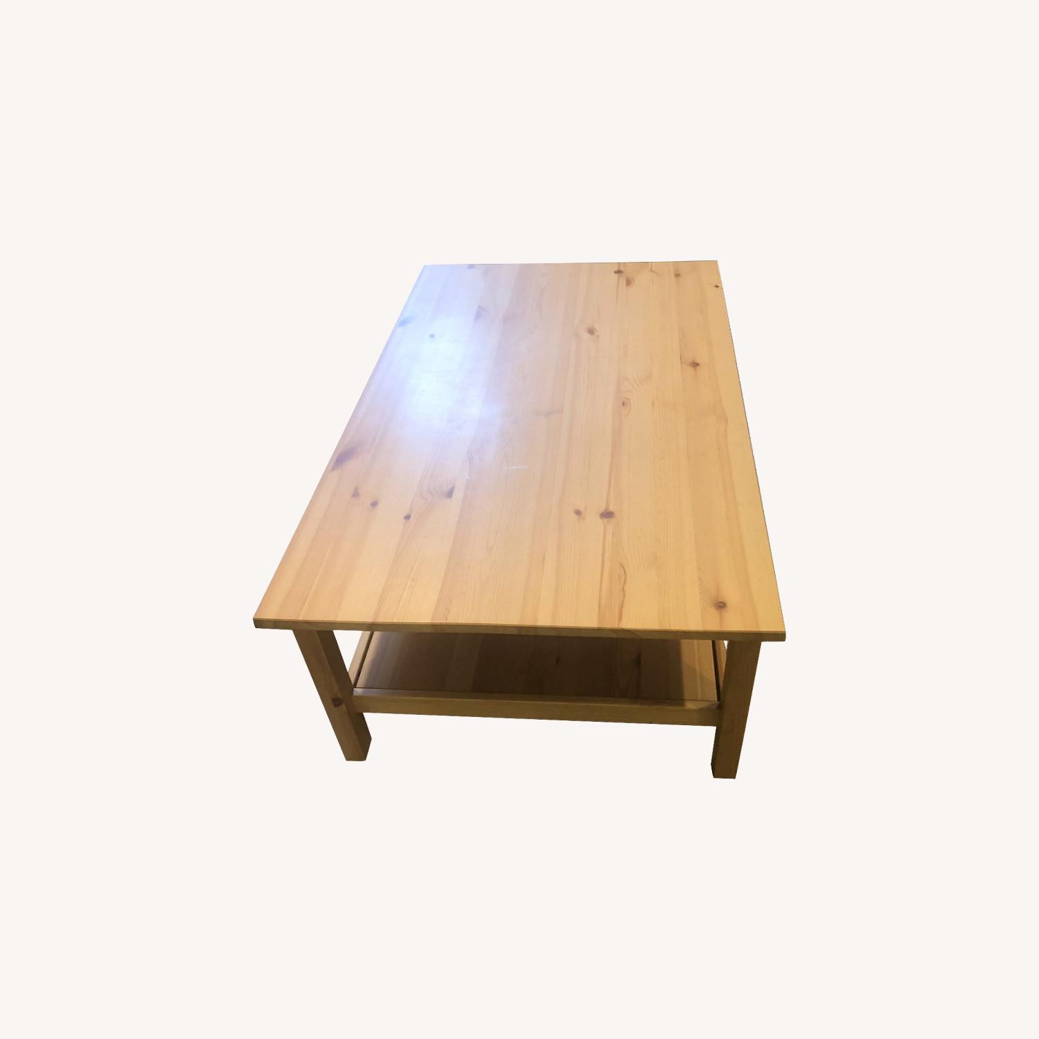 IKEA Natural Wood Coffee Table AptDeco
