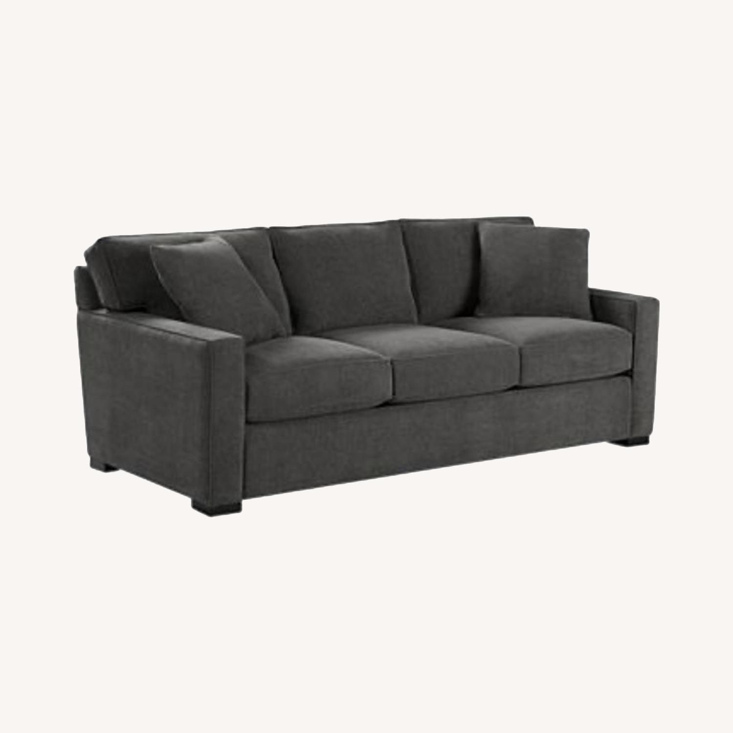 Macy's Dark Grey Queen Sleeper Sofa AptDeco