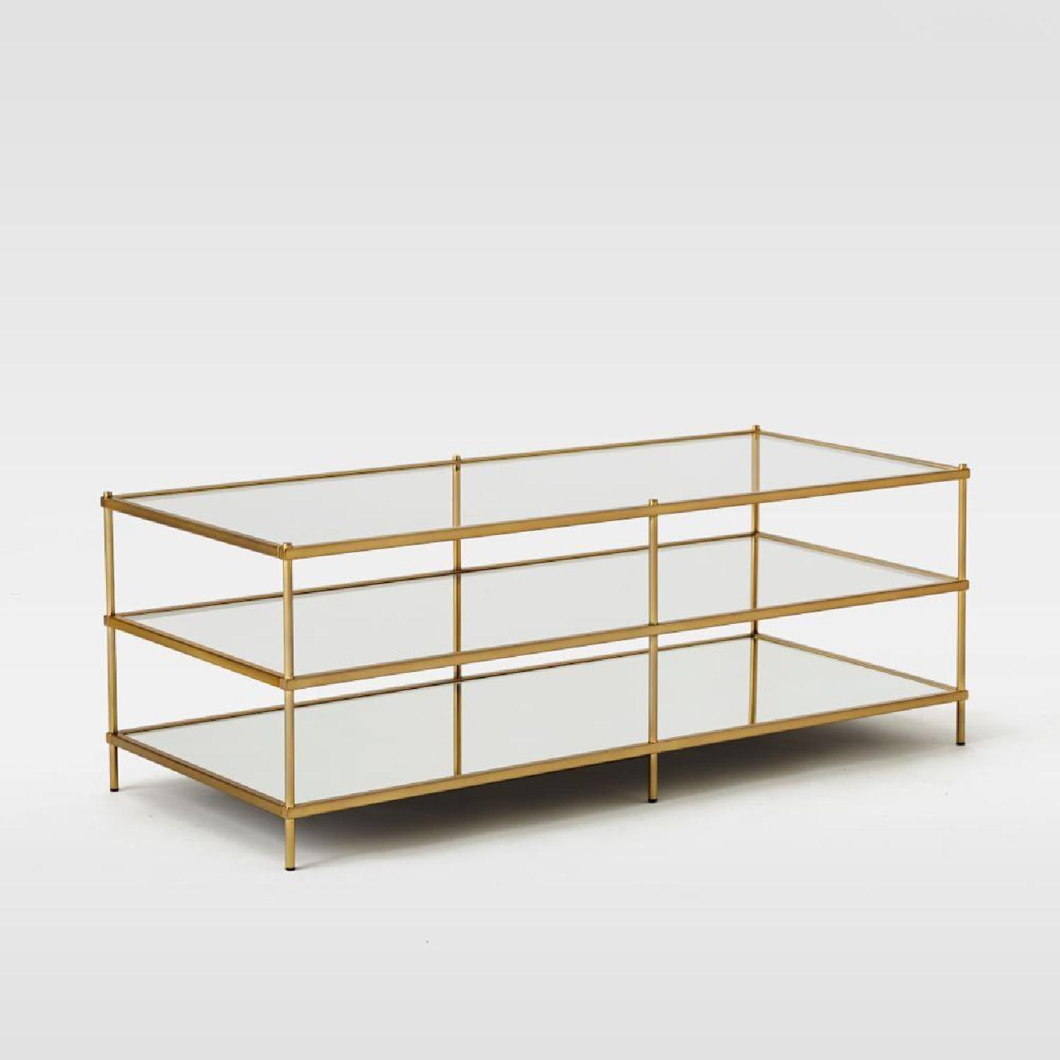 West Elm Gold Terrace Coffee Table - image-5