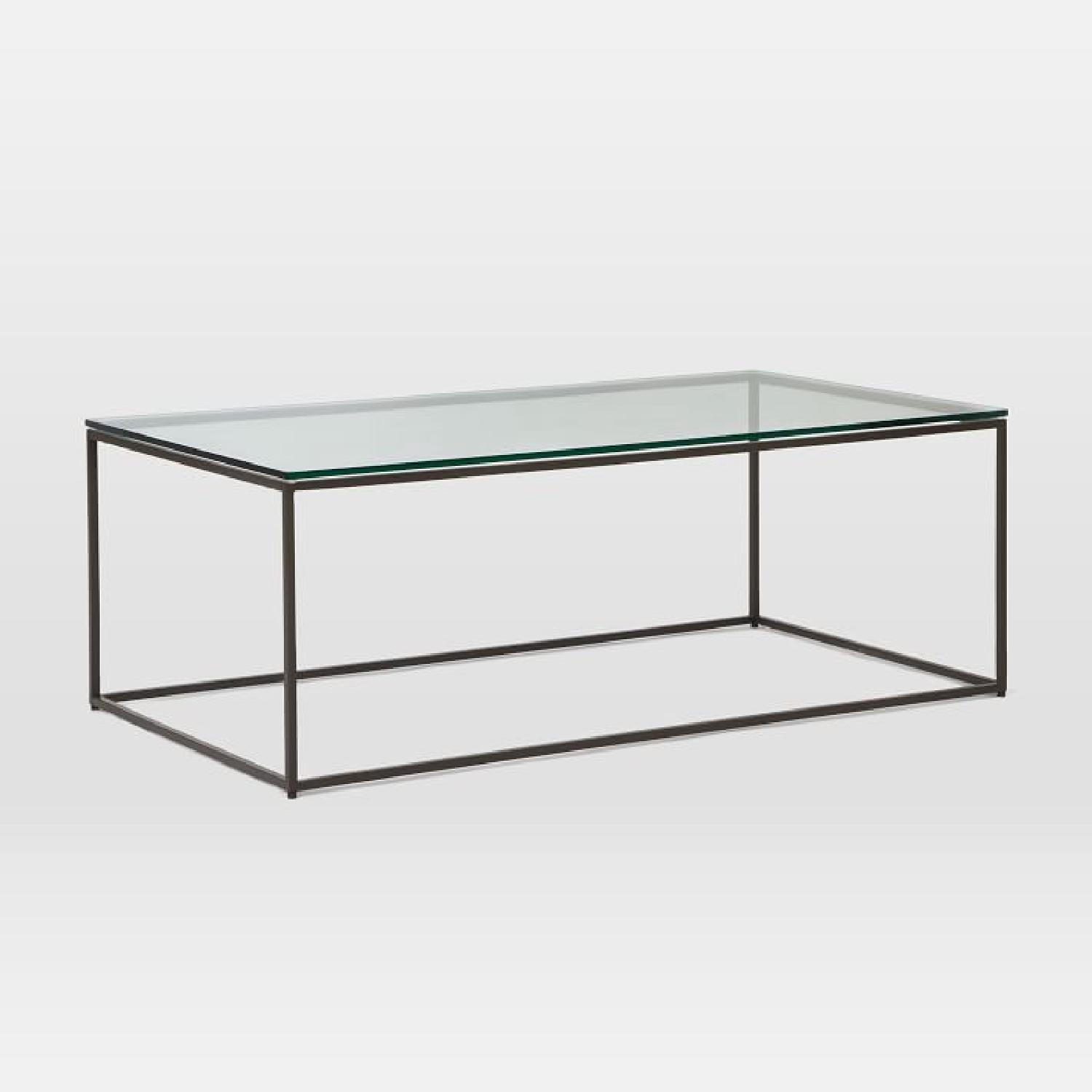 West Elm Streamline Glass Coffee Table - image-4