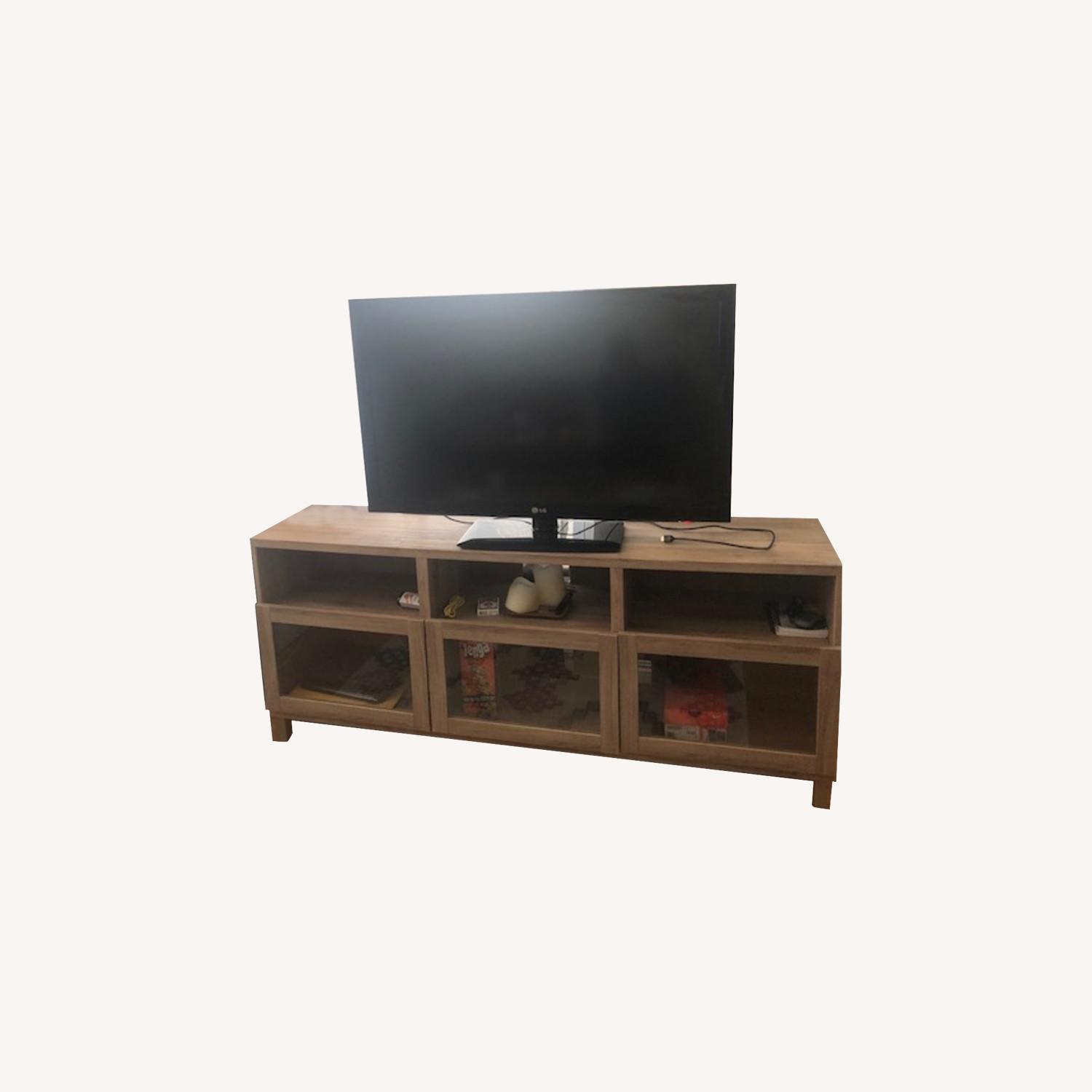 IKEA Besta Walnut TV Stand AptDeco