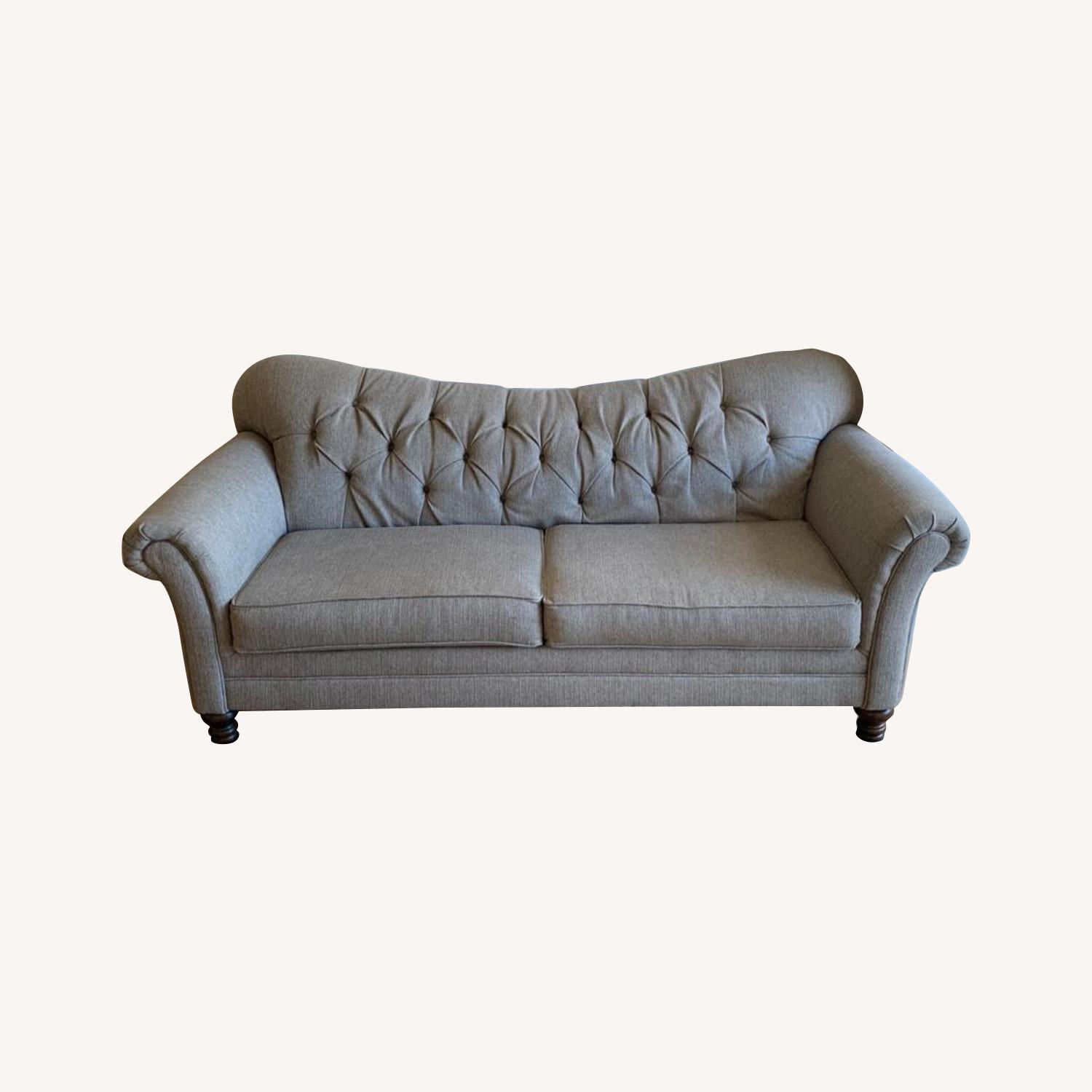 Bob's Discount Furniture Gray Two Seater Couch AptDeco