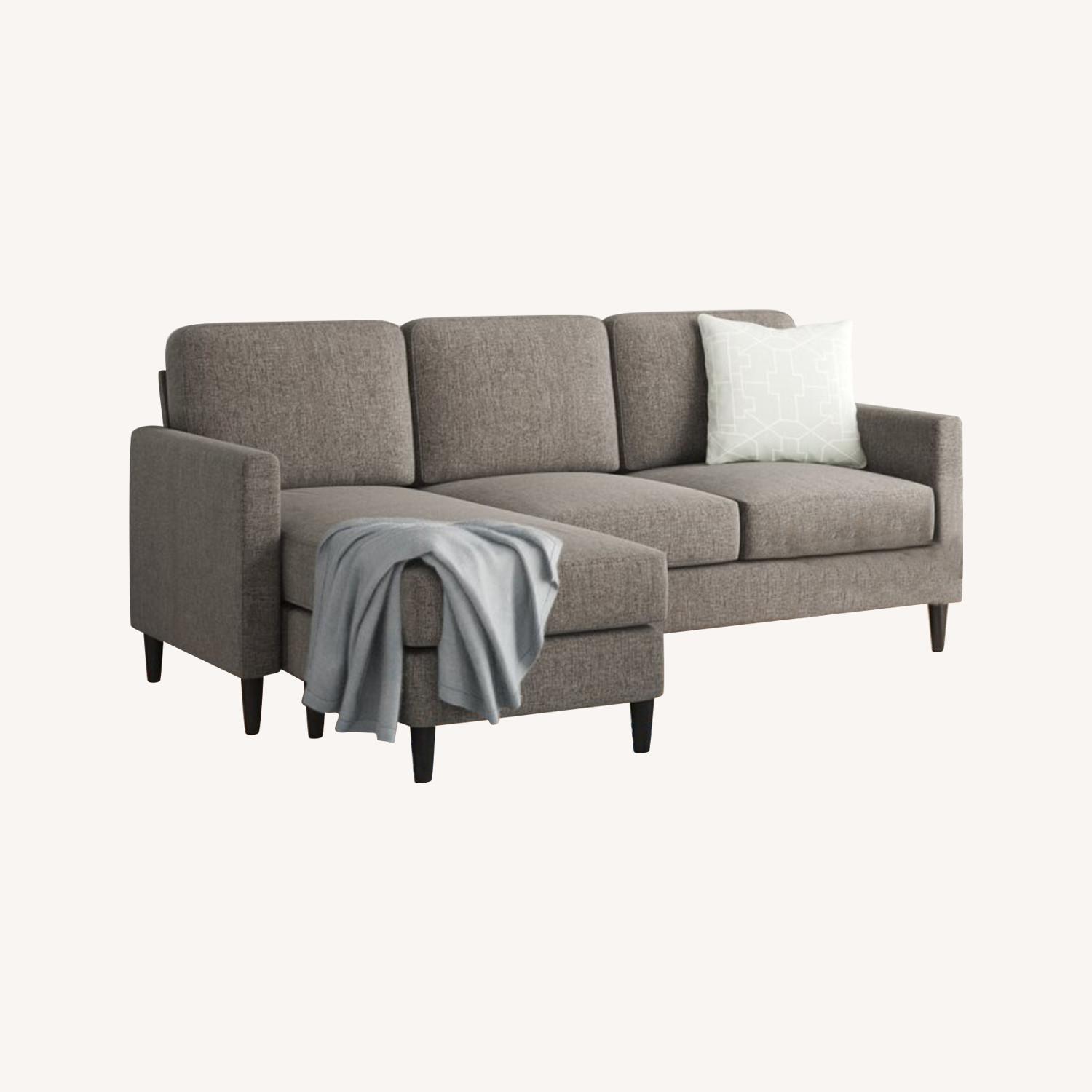 Zipcode Gray Sectional Sofa - image-0