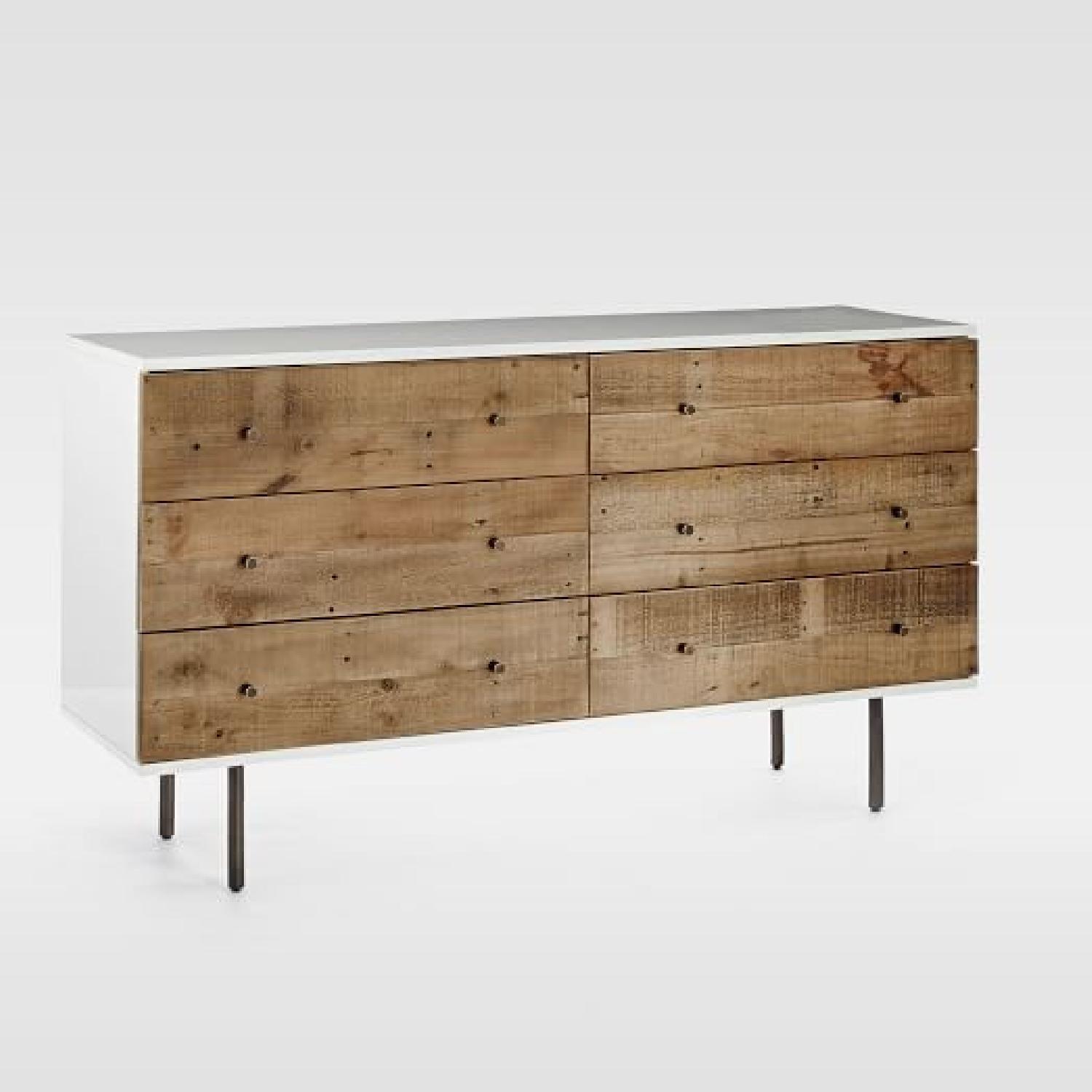 West Elm Reclaimed Wood & Lacquer 6-Drawer Dresser - image-7
