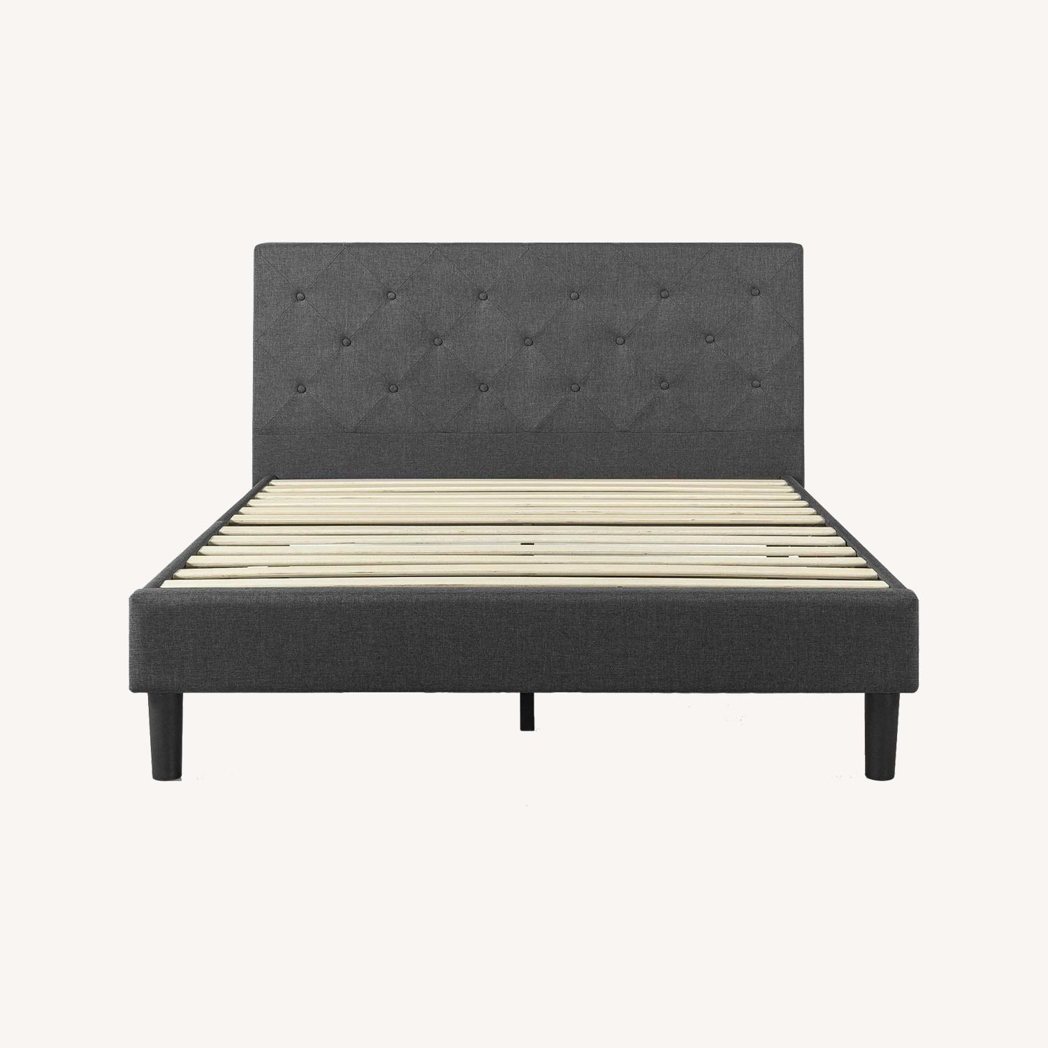 Upholstered Platform Bed (Queen) - image-0