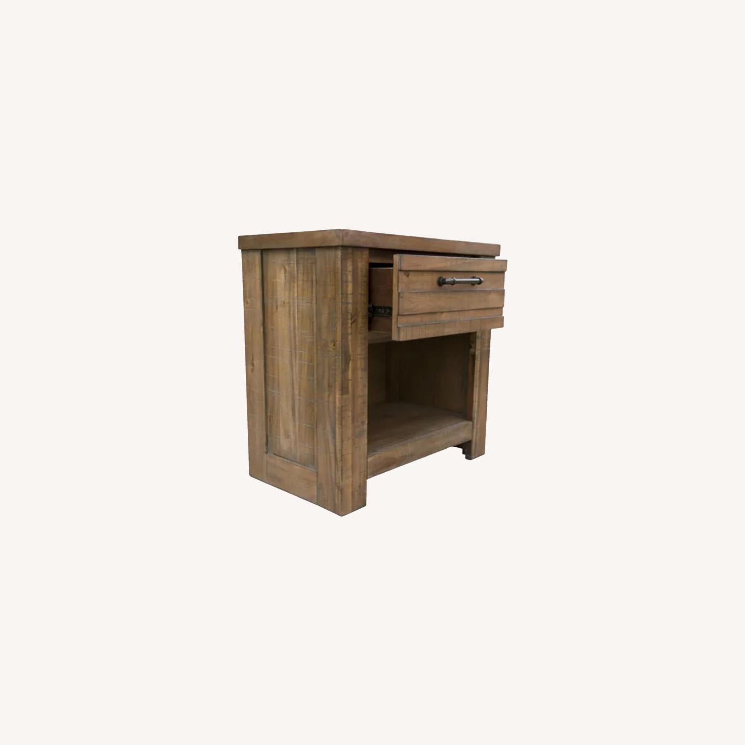 Macy's Rustic Nightstand Set AptDeco