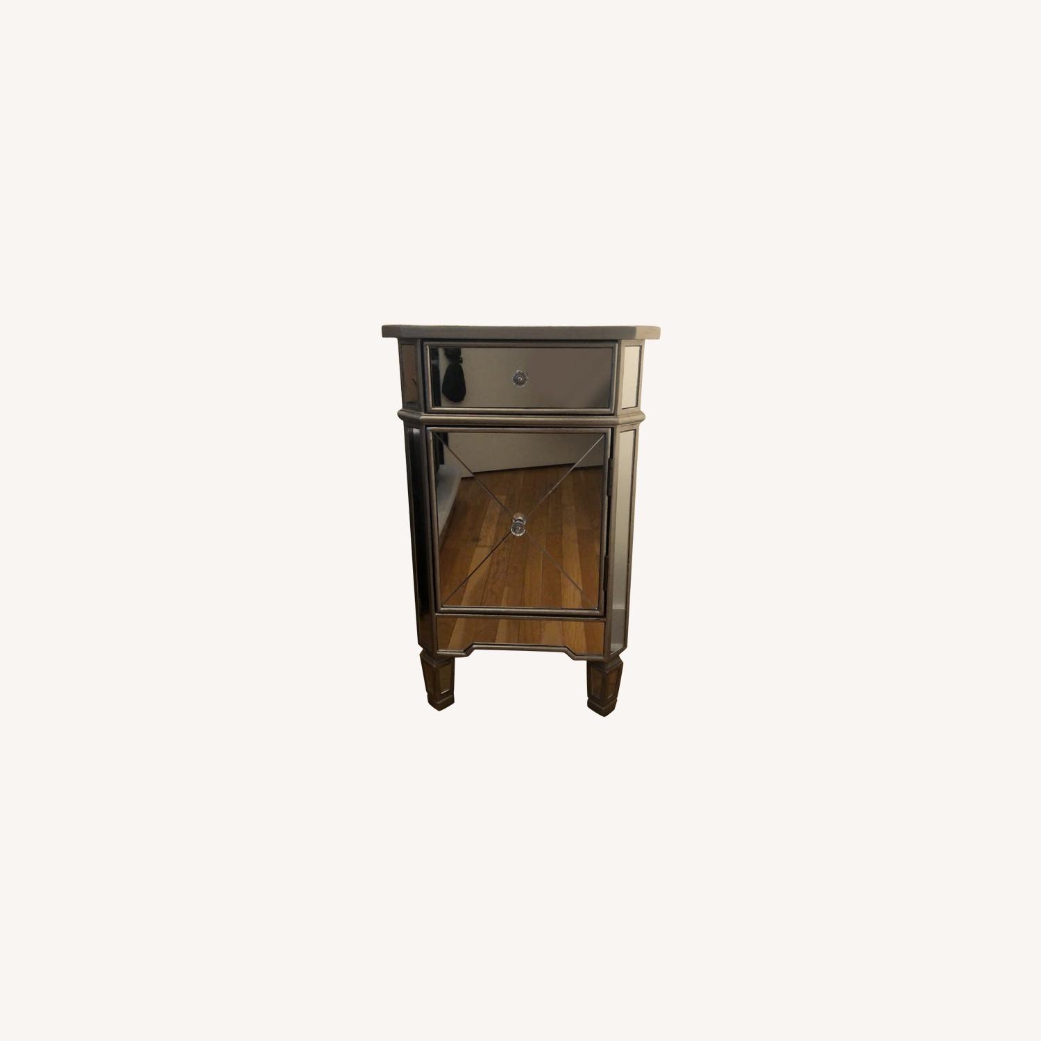 Monarch Furniture Mirrored 1-drawer Accent Cabinet - image-0