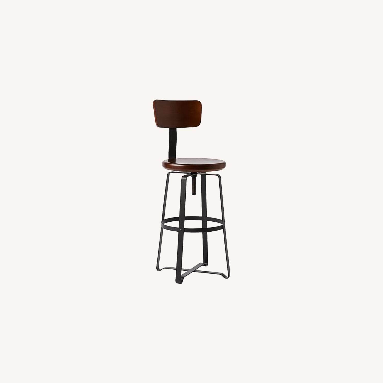 West Elm Adjustable Industrial Swivel Stool AptDeco