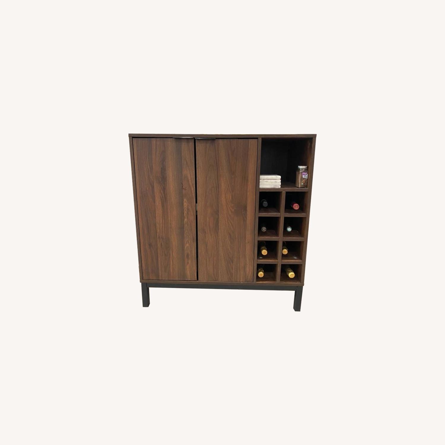 Kirkland's Wine Bar with Storage Credenza AptDeco