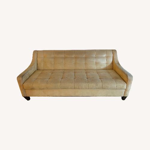 Used Peach 80" Sofa in Velvet for sale on AptDeco