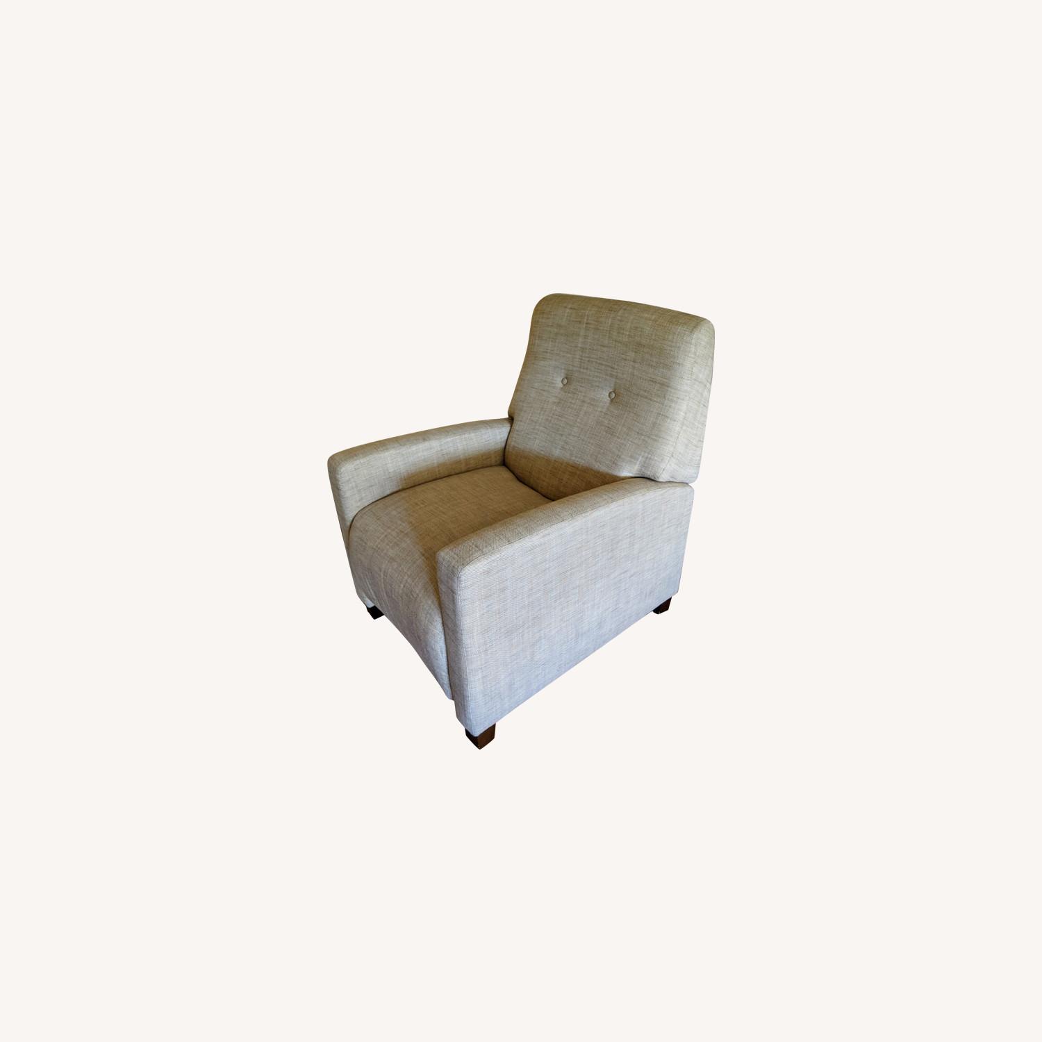 Cardinal Linen Fabric Recliner by Rick Lee - image-0