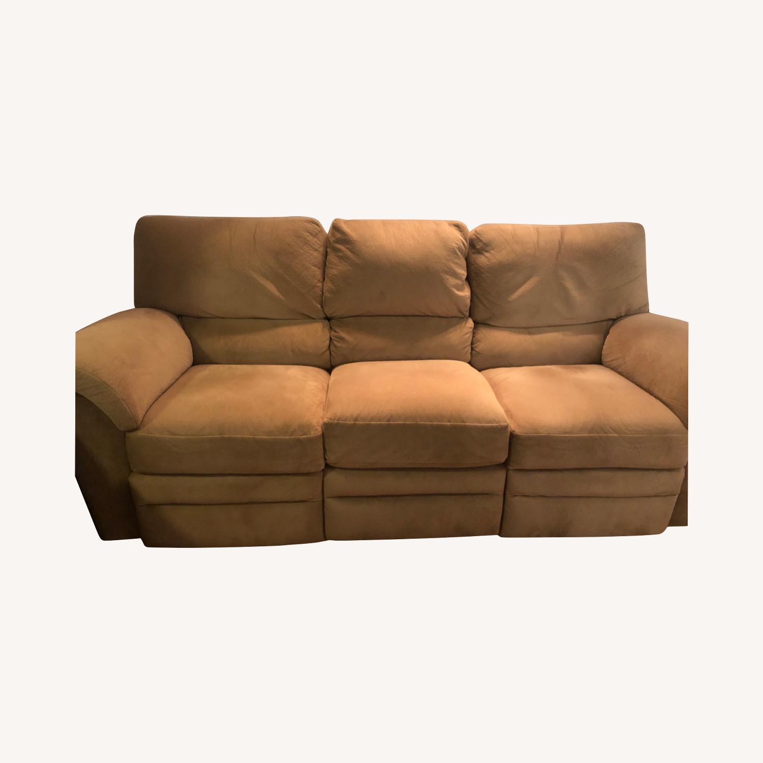 Raymour & Flanigan Double Reclining 3 Seater Sofa AptDeco