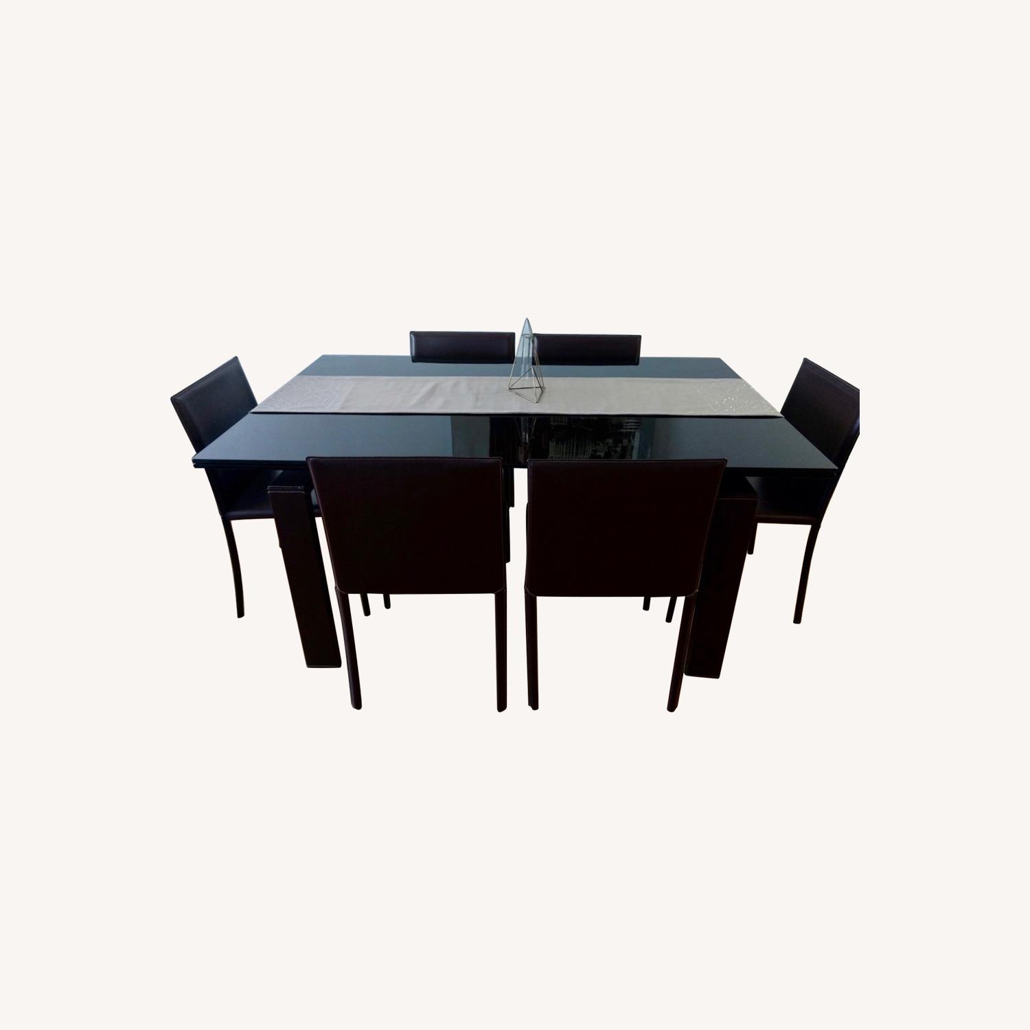 Calligaris Extendable Dining Table w 6 Chairs - image-0