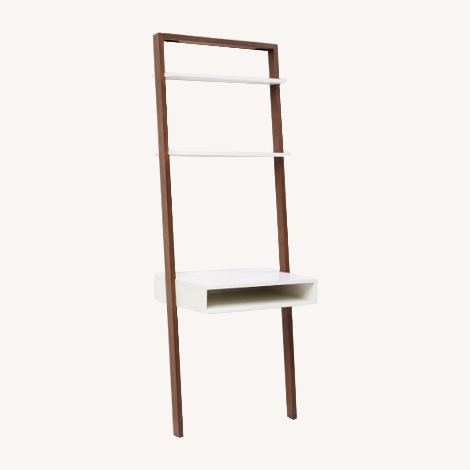 West Elm Ladder Shelf Desk - image-0