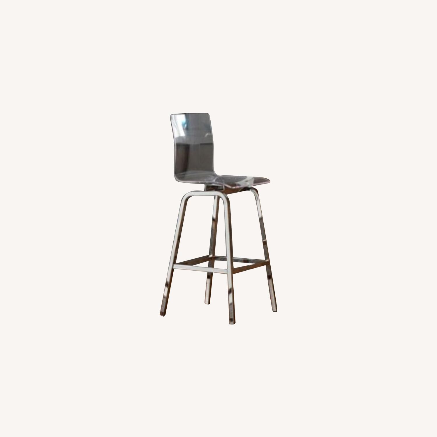 Acrylic Swivel High Back Bar Stools AptDeco