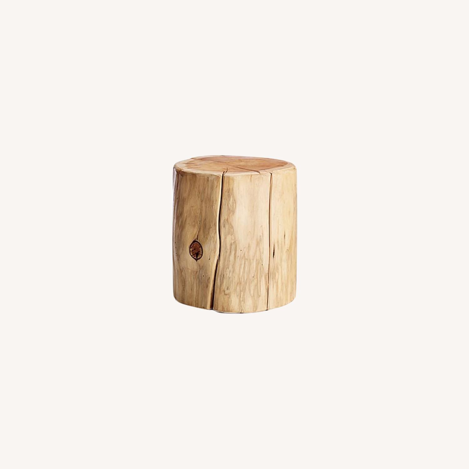 West Elm Natural Tree-Stump Side Table - image-0