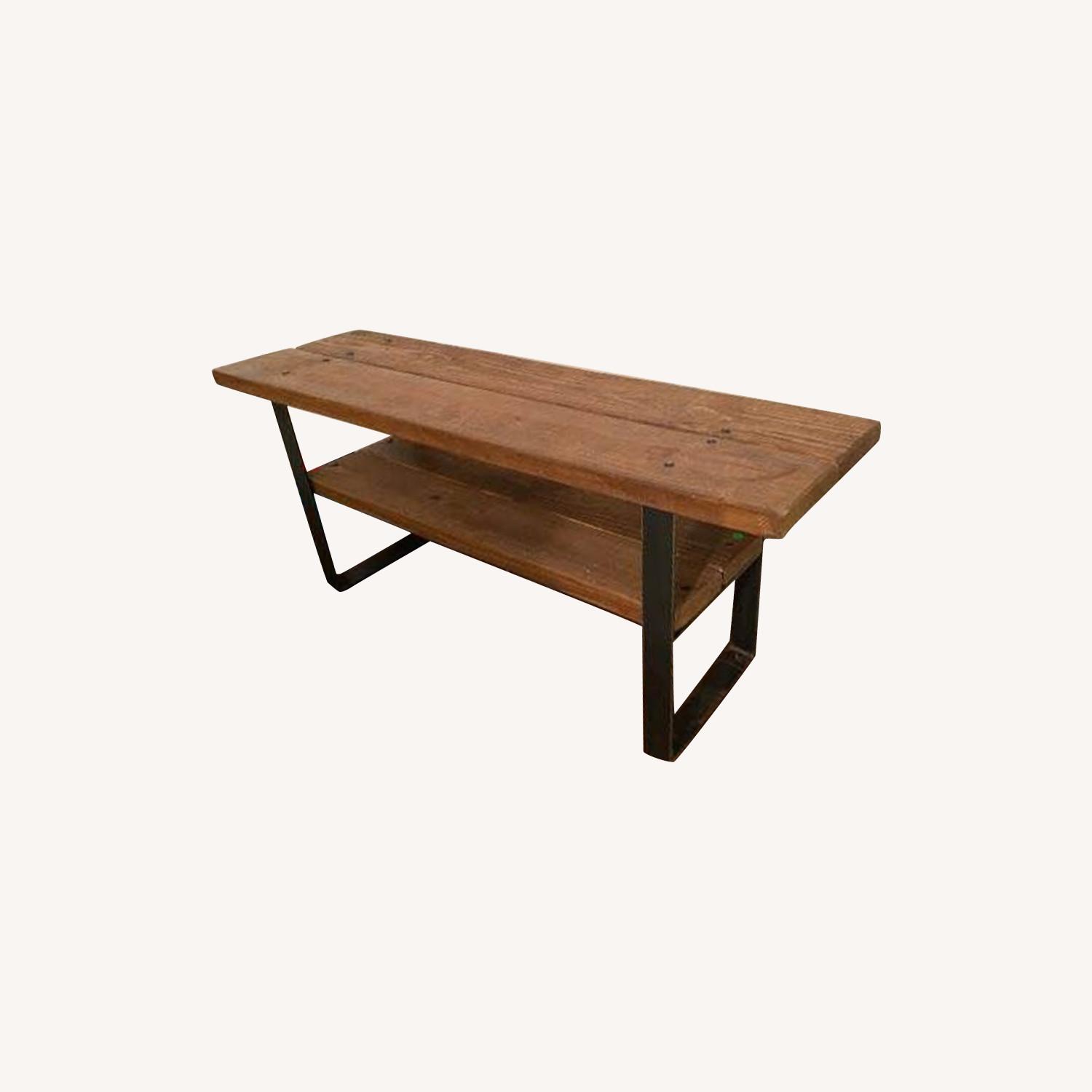 Handcrafted Reclaimed Wood Coffee Table/TV Stand AptDeco