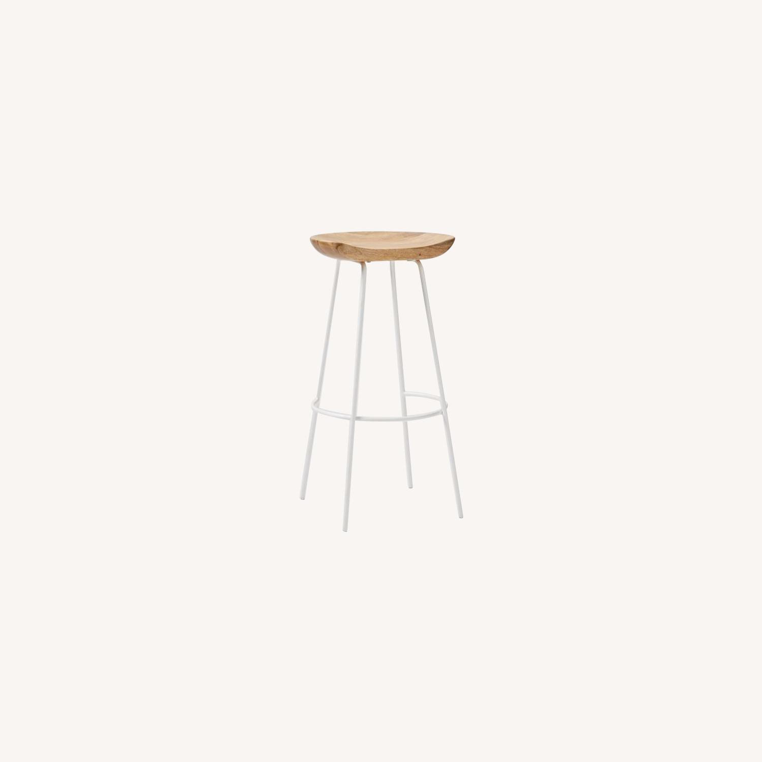 West Elm Alden Wood Bar Stool - image-0