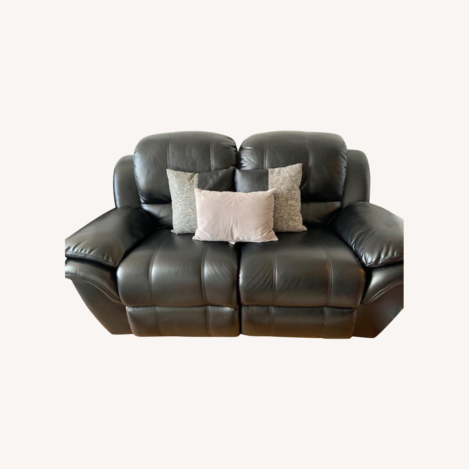 Bob's Phoenix Leather Power Reclining Sofa AptDeco