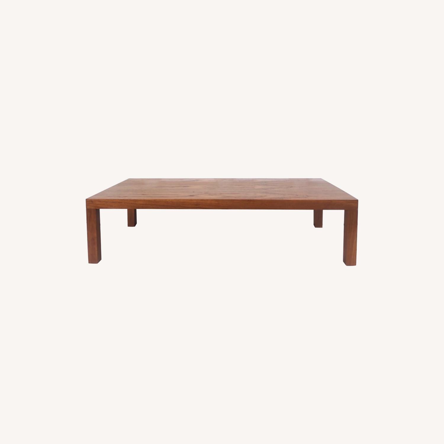 Large Mid-Century Teak Coffee Table - image-0