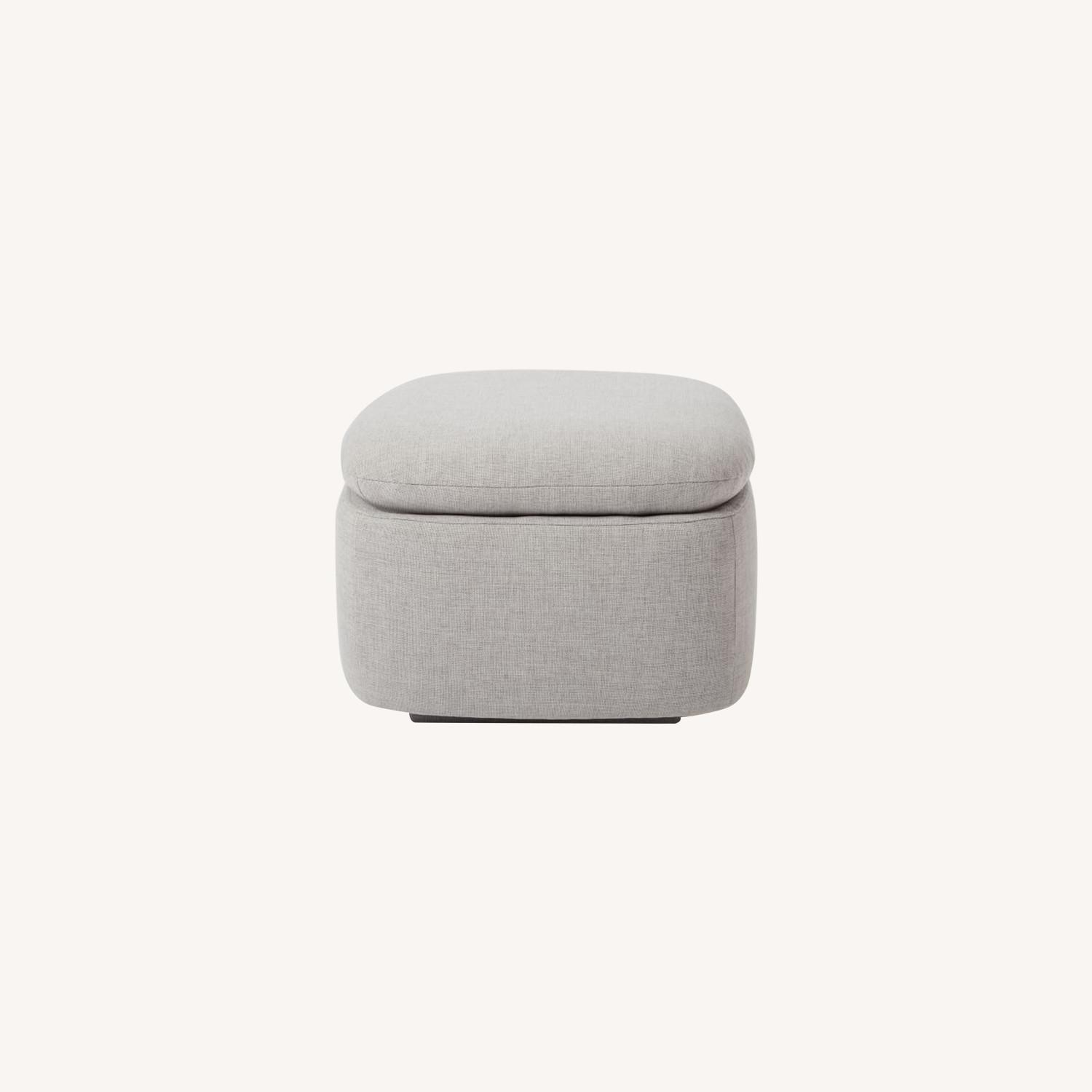 West Elm Niels Stationary Ottoman - image-0