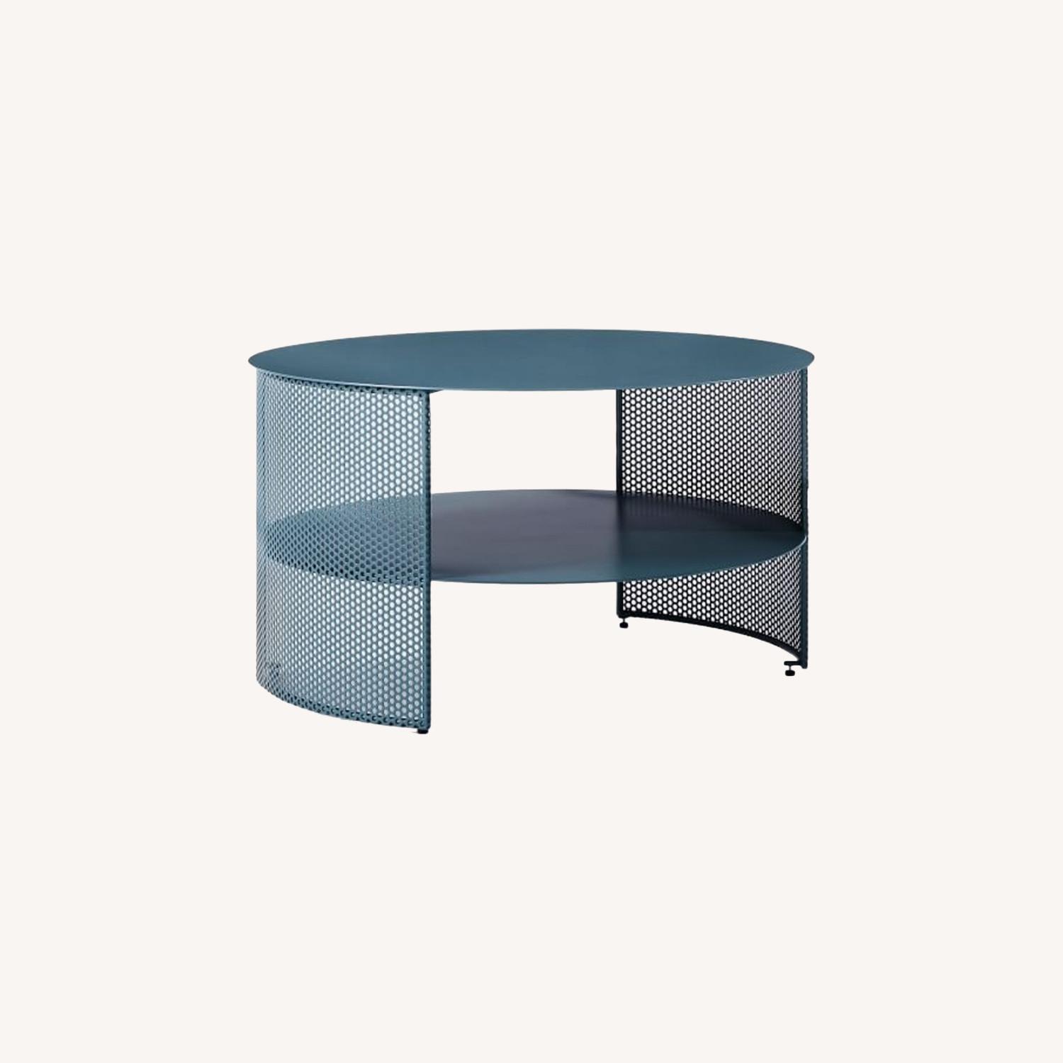 West Elm Perforated Metal Coffee Table - image-0