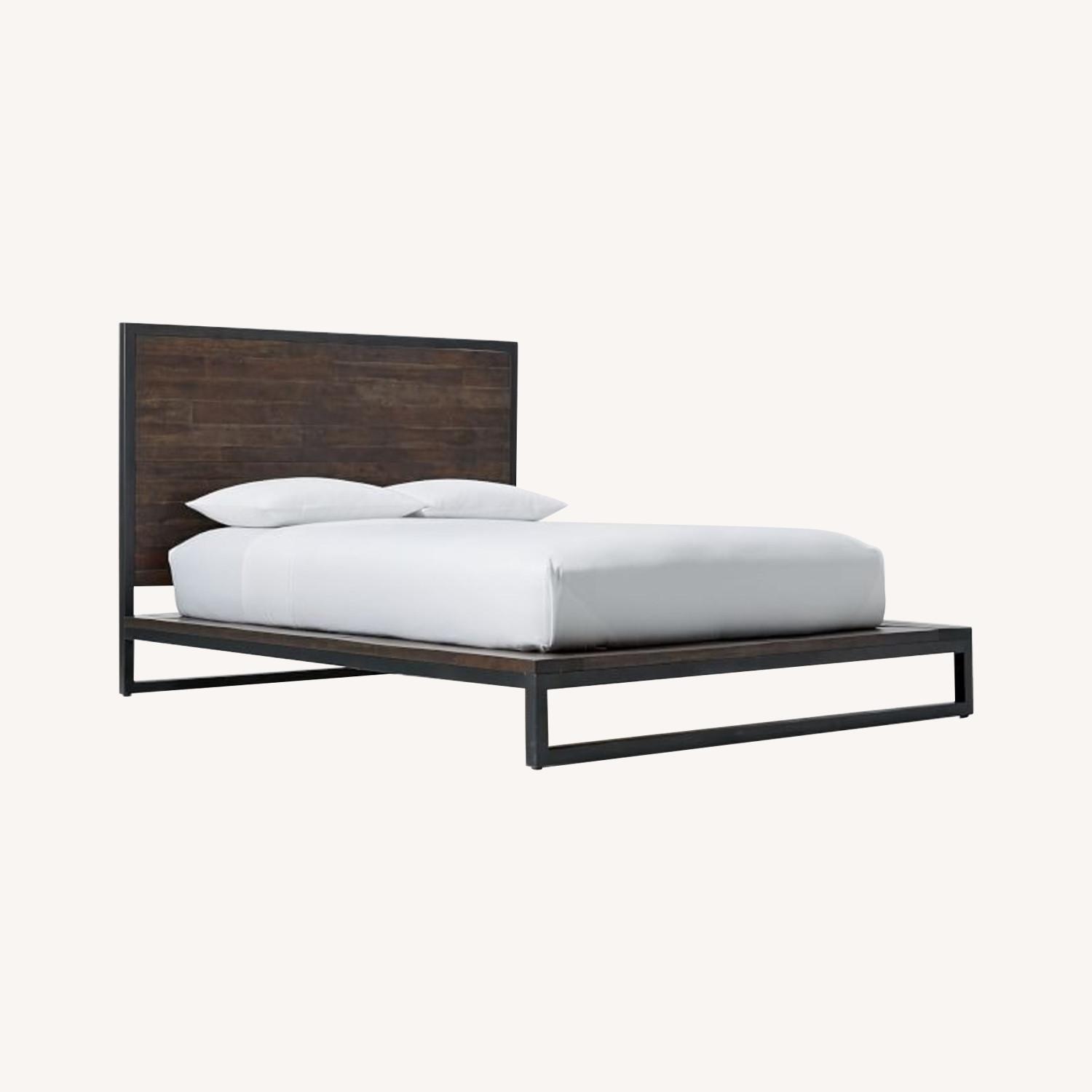 West Elm Logan Industrial Platform Bed ( Full) AptDeco