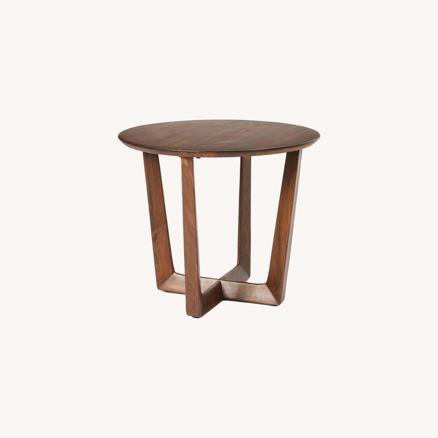 West Elm Stowe Side Table, Dark Walnut - image-0