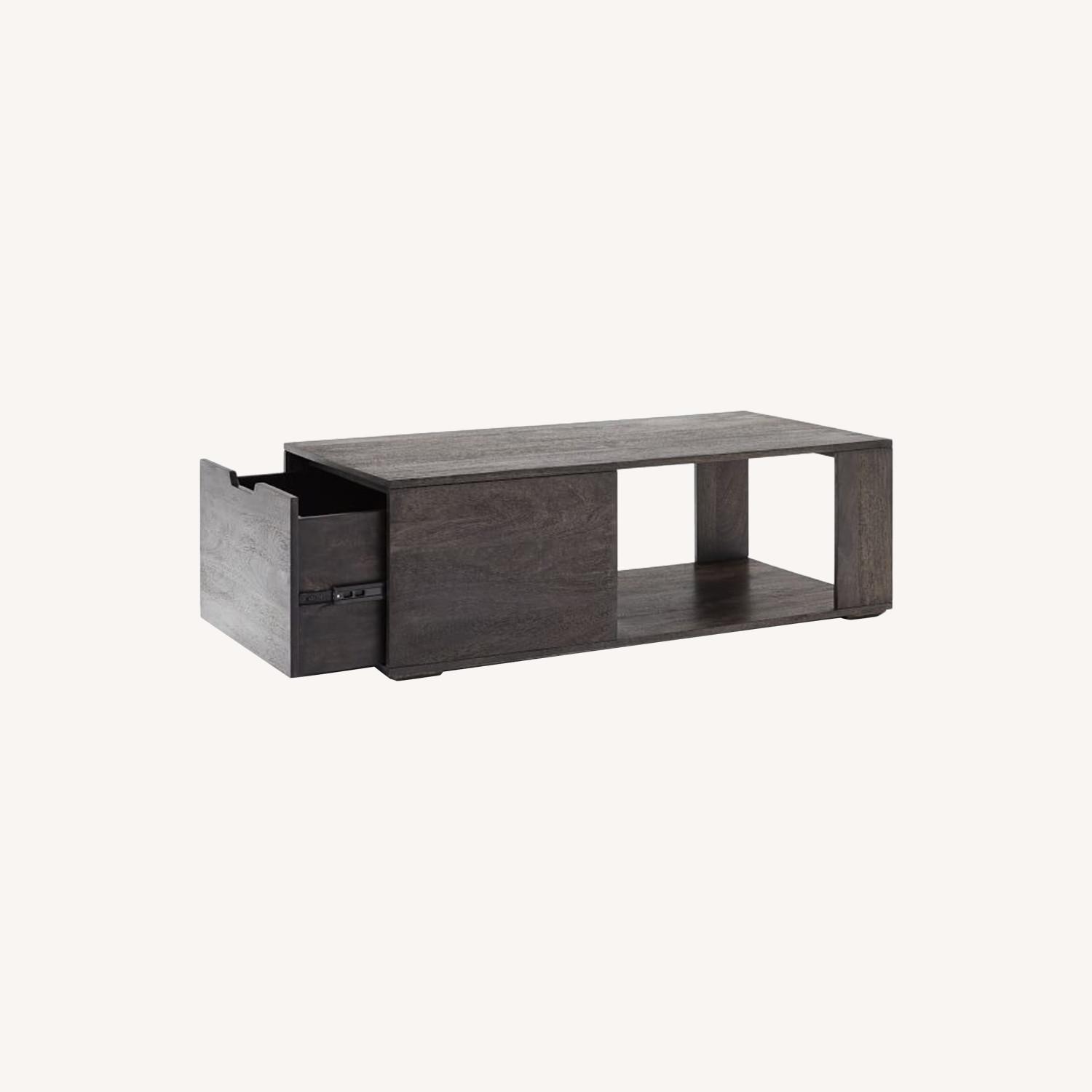 West Elm Pure Storage Coffee Table Carbon AptDeco