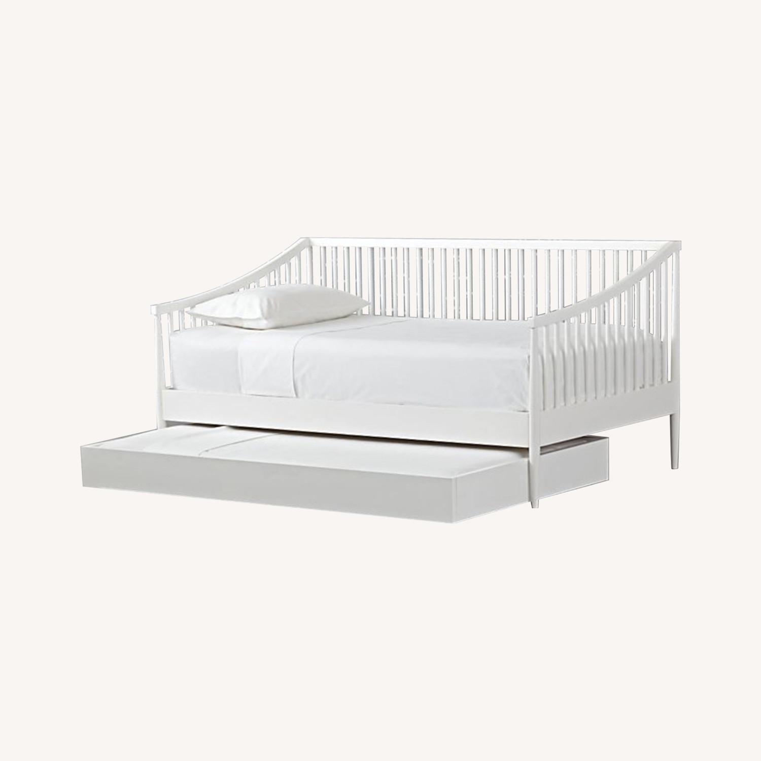 Crate & Barrel White Hampshire Daybed & trundle - image-0