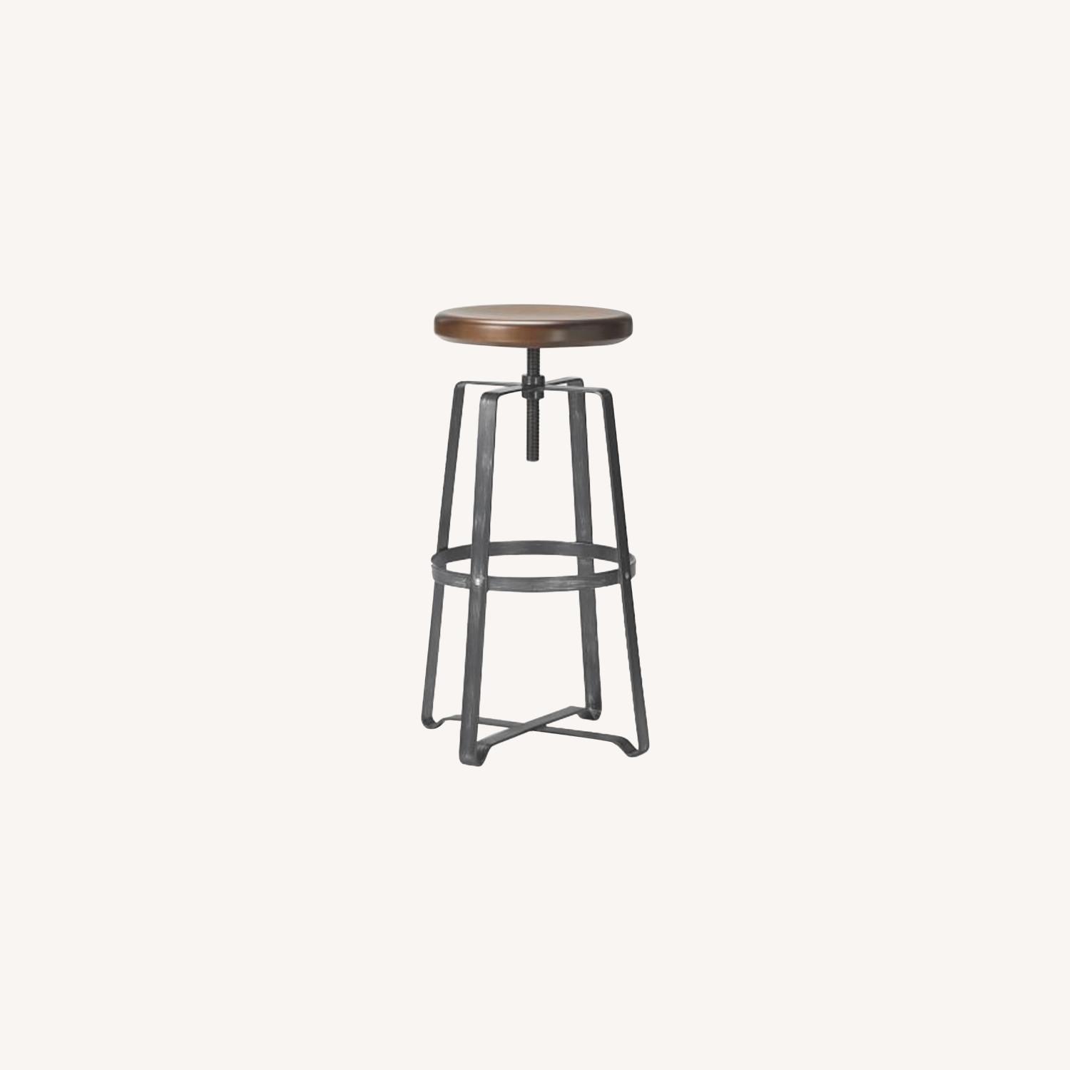 West Elm Industrial Backless Swivel Stool AptDeco