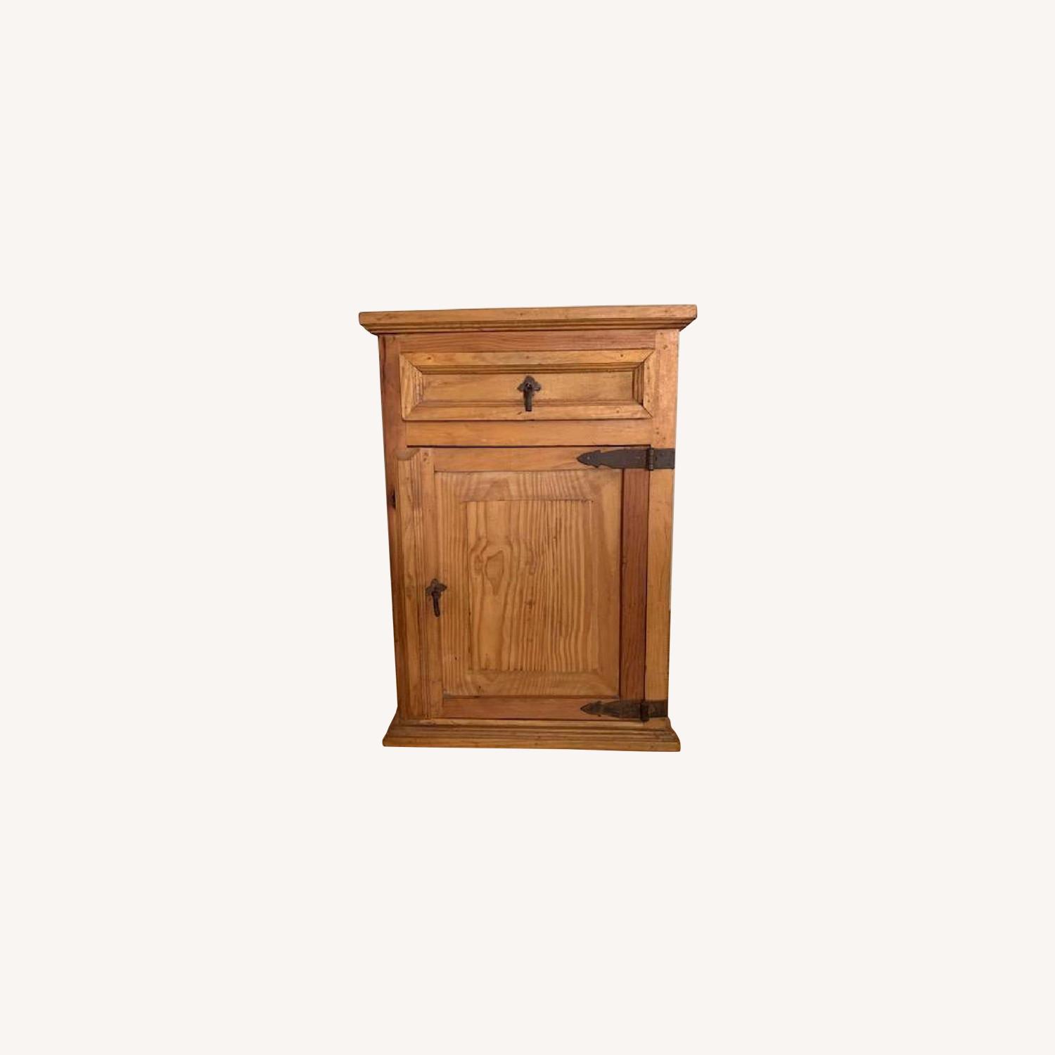 Pottery Barn Pine Nightstand - image-0