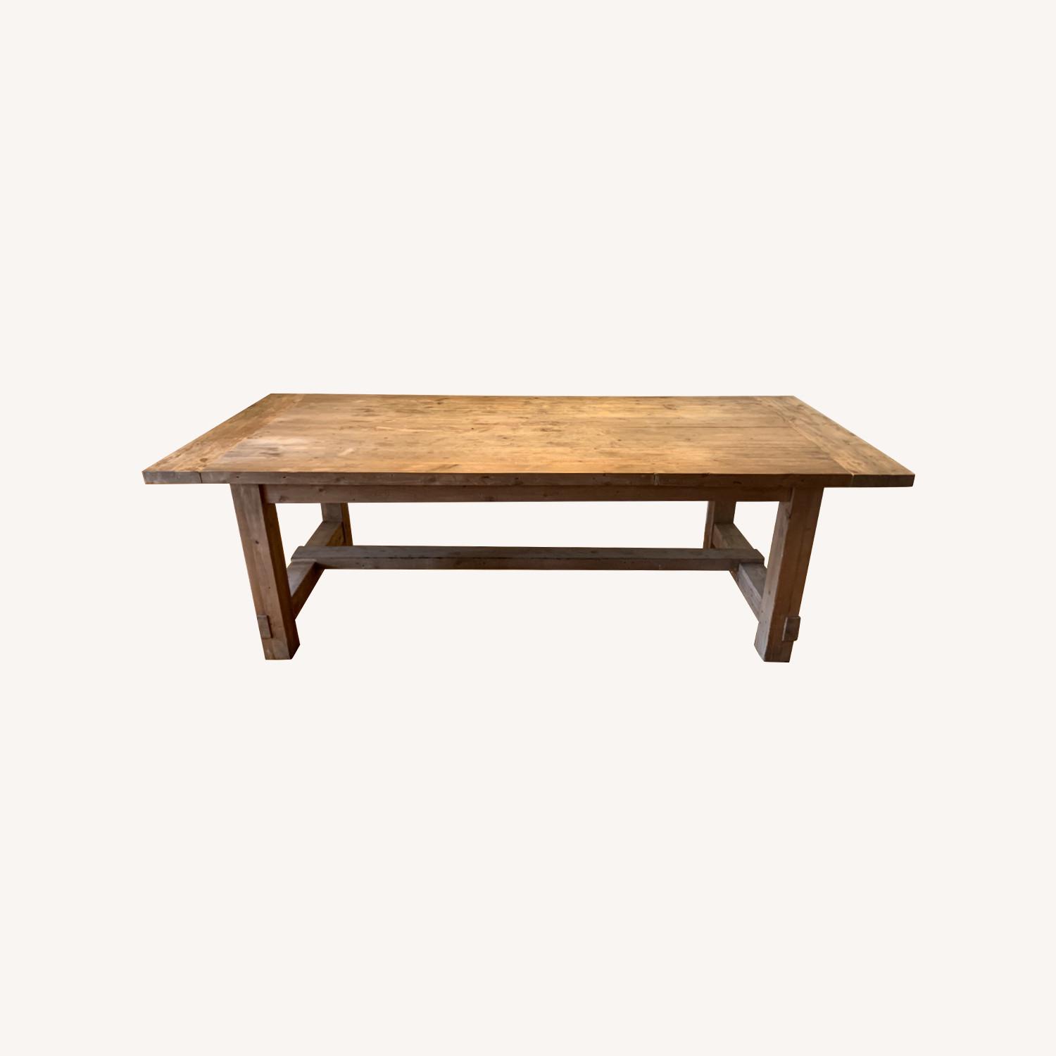 Rustic Farmhouse Dining Table - AptDeco