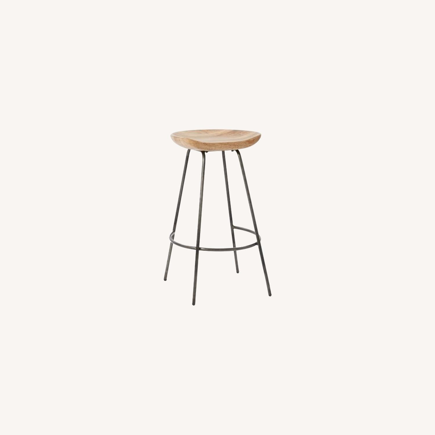 West Elm Alden Wood Counter Stool - image-0