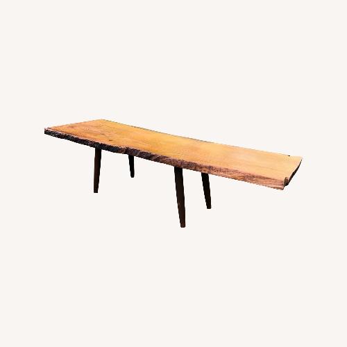 Used Live Edge Coffee Table Mid Century Style for sale on AptDeco