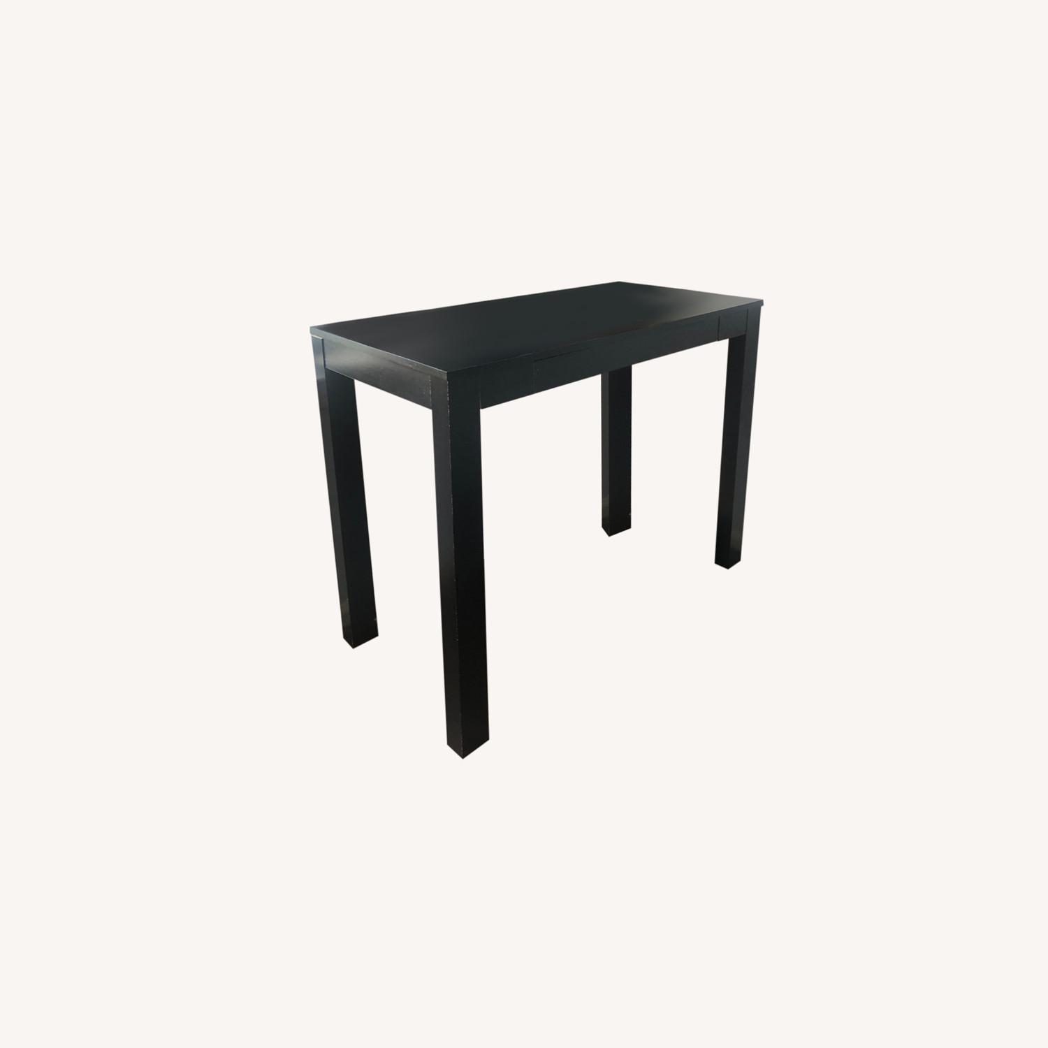 IKEA Black Desk with One Drawer - image-0