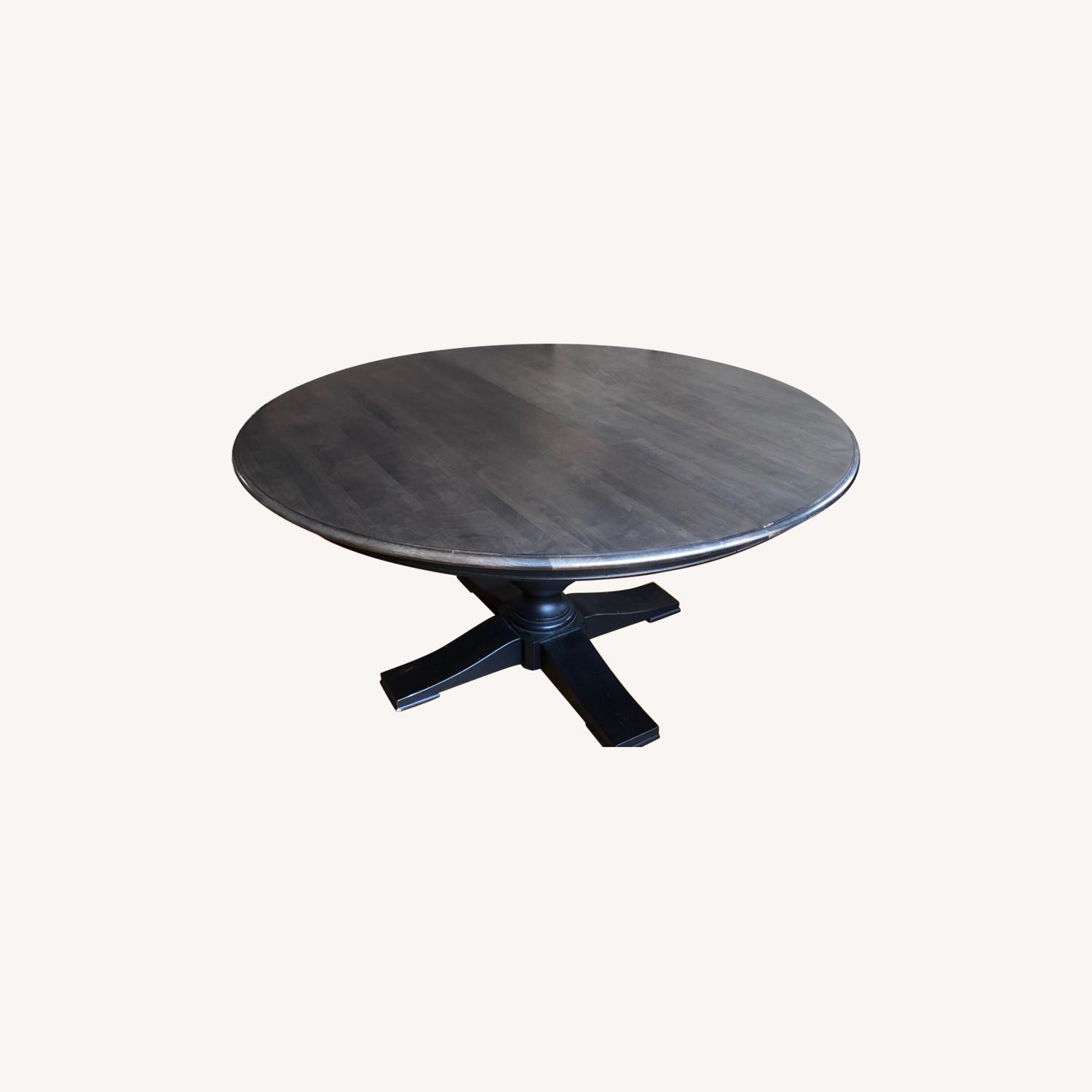 Ethan Allen Dining Room Table - Shark Fin Finish - image-0