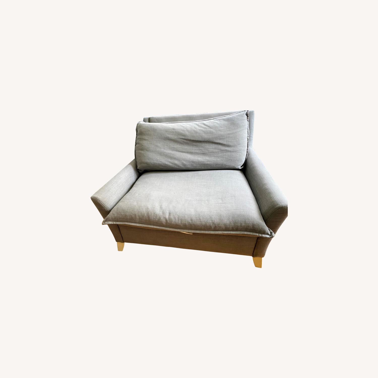 West Elm Bliss Down-Filled Chair-and-a-Half - image-0