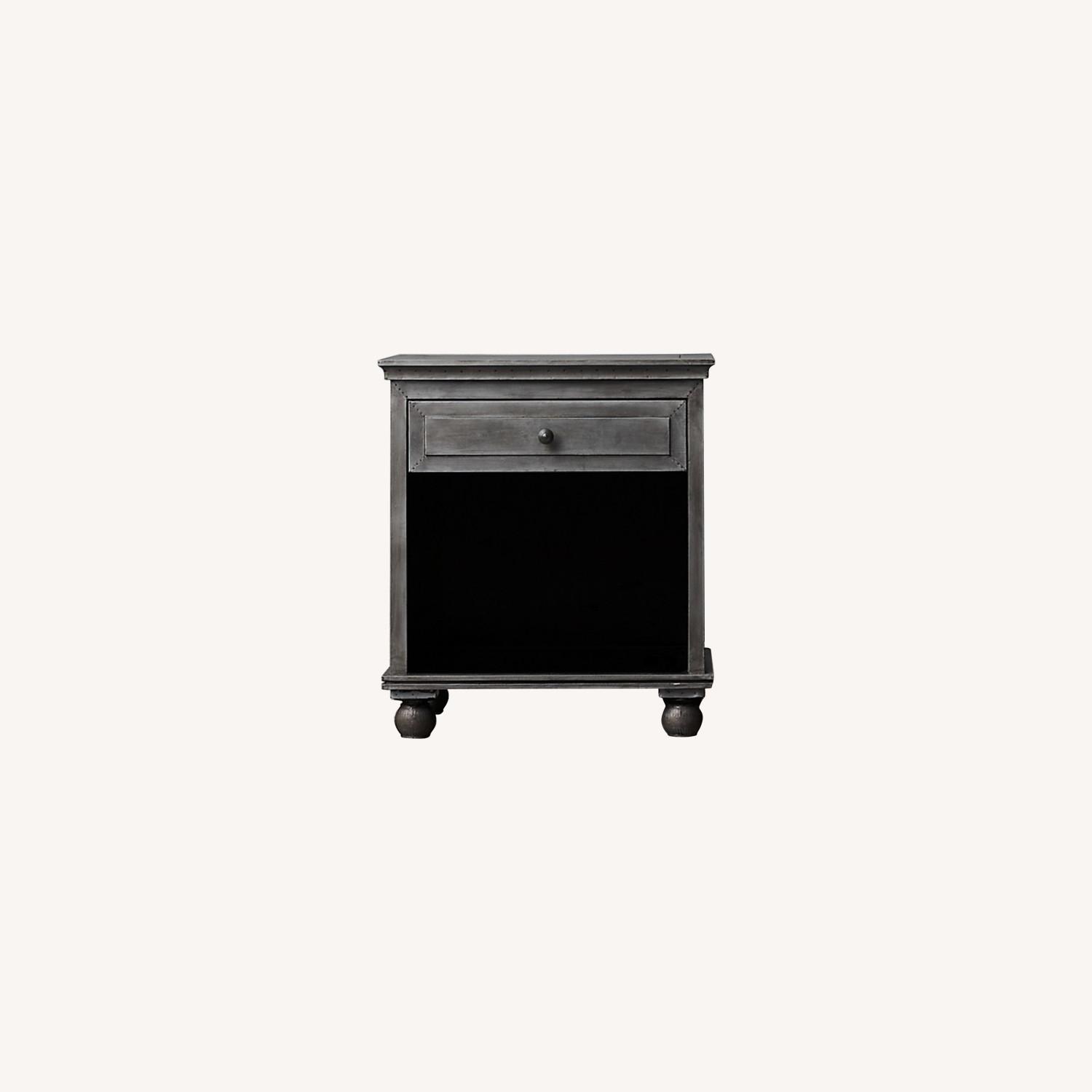 Restoration Hardware Annecy MetalWrapped Nightstand AptDeco