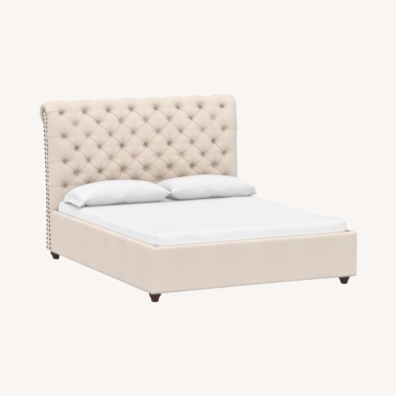 Pottery Barn Chesterfield Queen Bed - image-6
