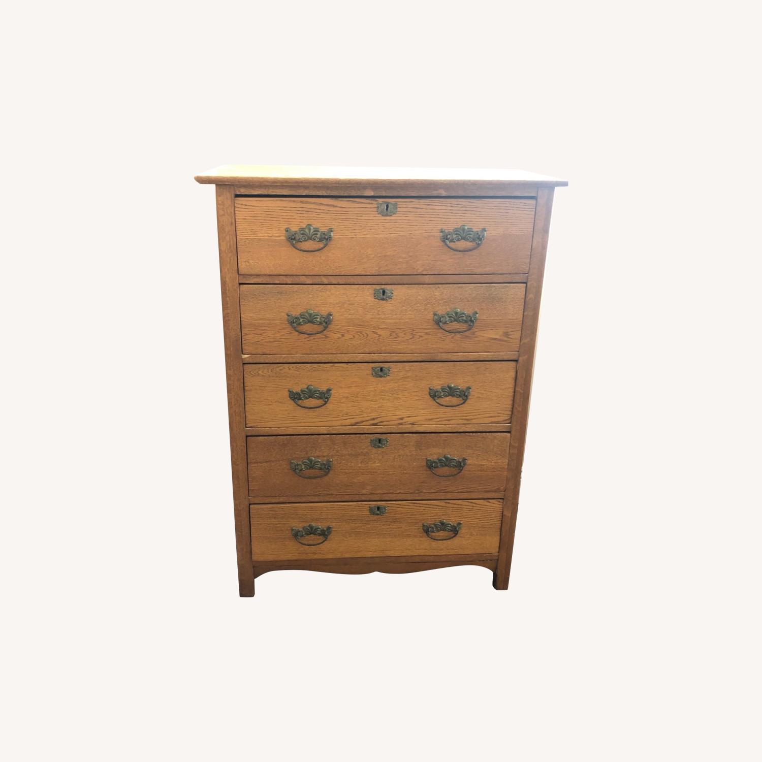 Golden Oak Dresser AptDeco